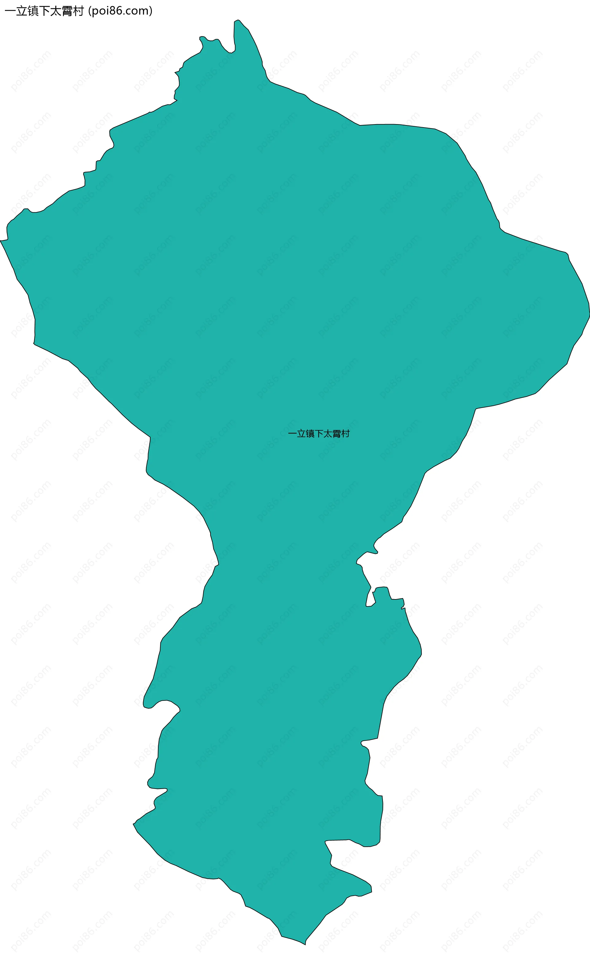 一立镇下太霄村边界地图