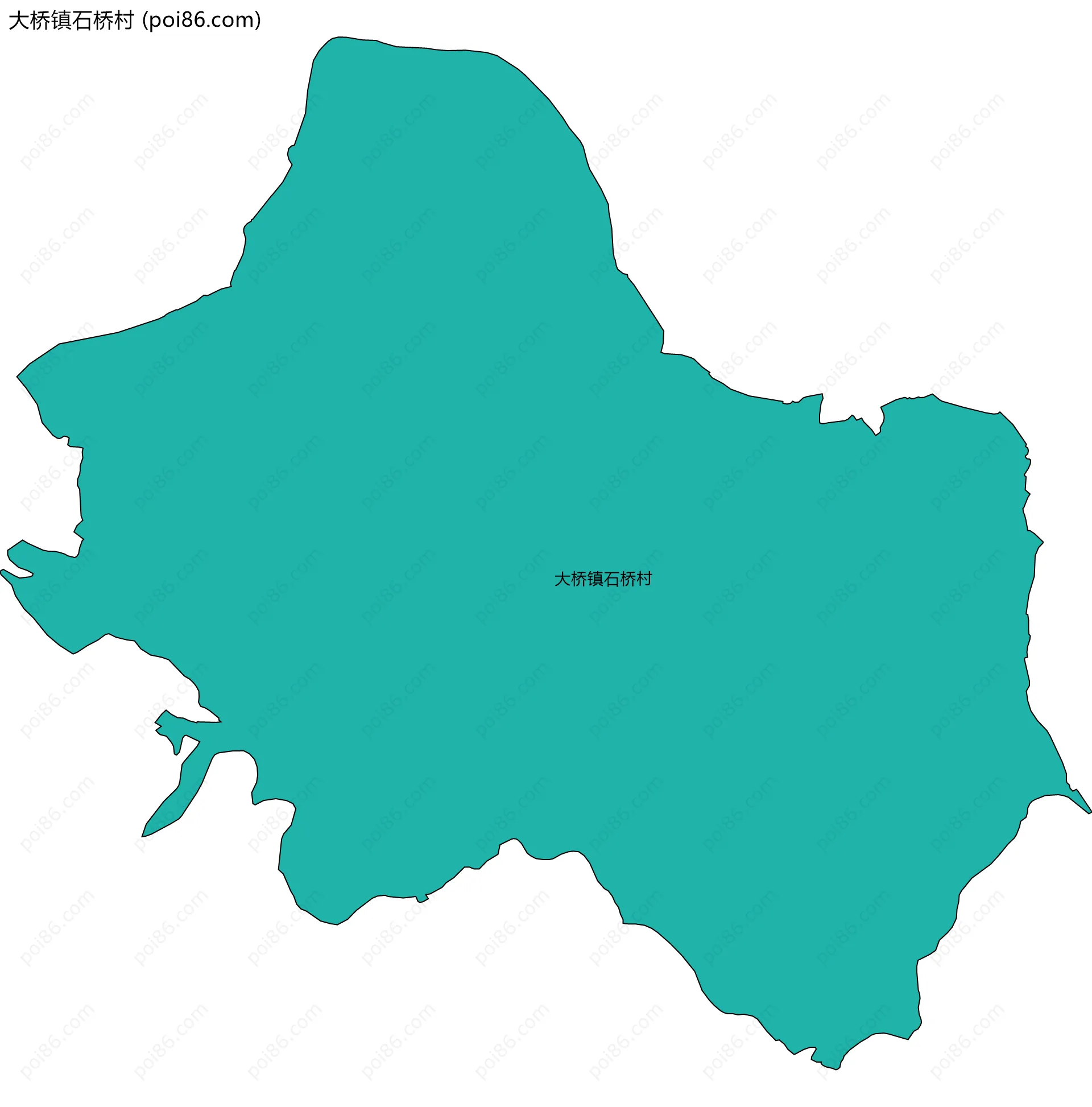 大桥镇石桥村边界地图