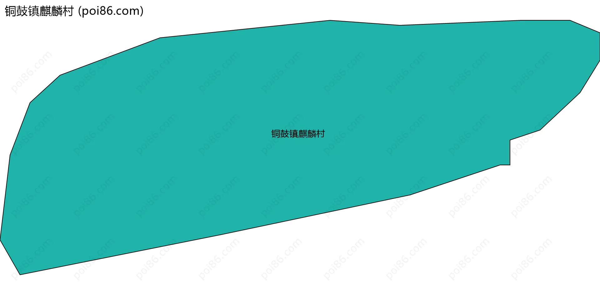 铜鼓镇麒麟村边界地图