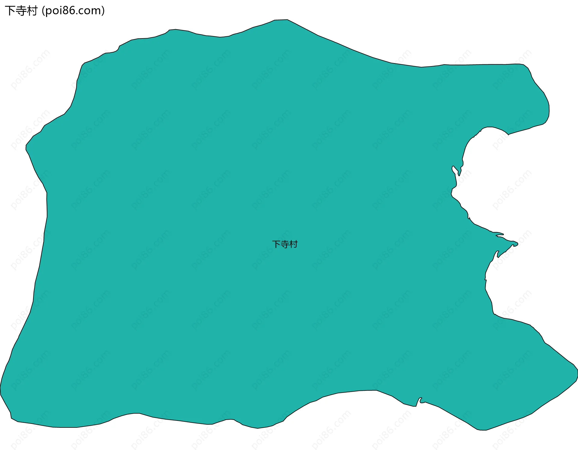 下寺村边界地图