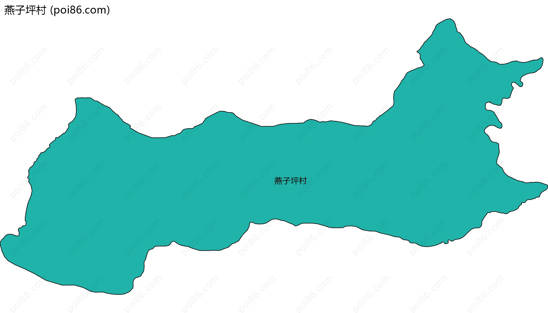 燕子坪村边界地图