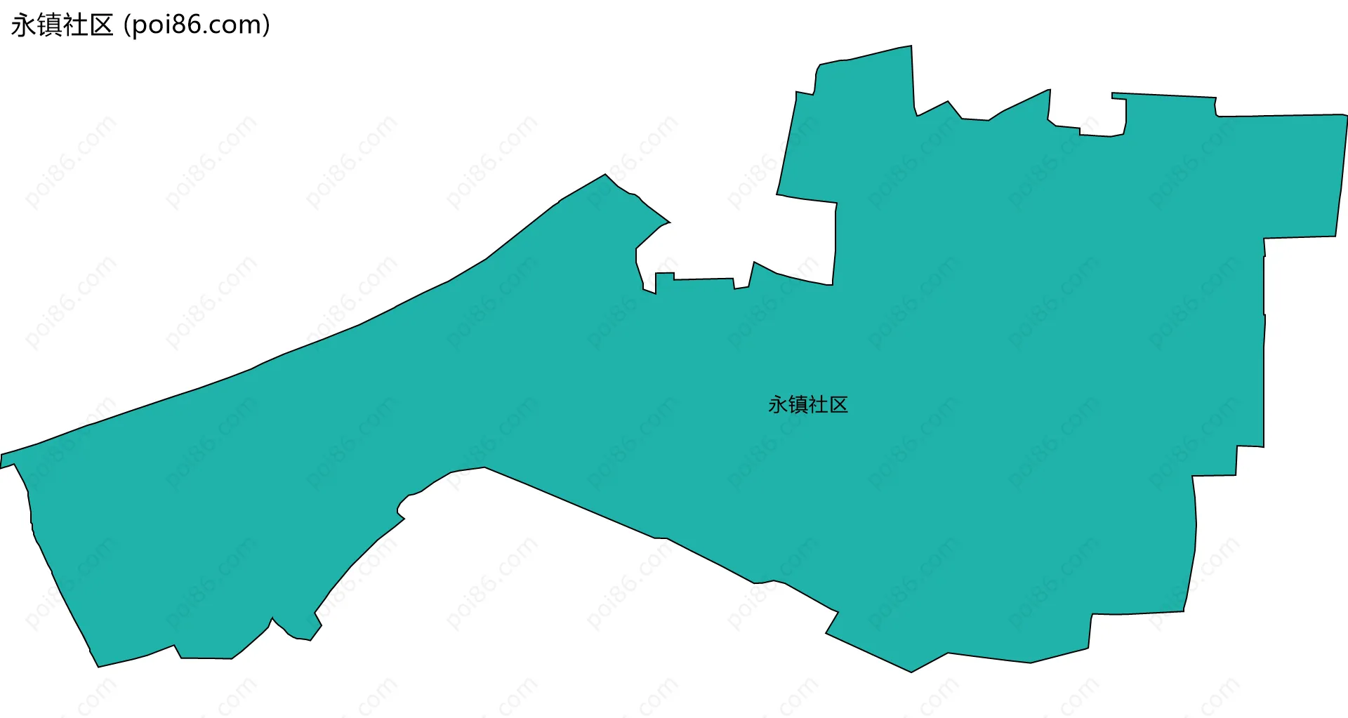 永镇社区边界地图