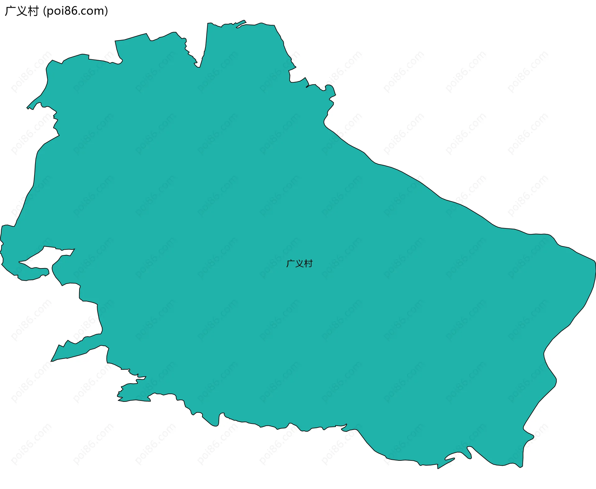 广义村边界地图