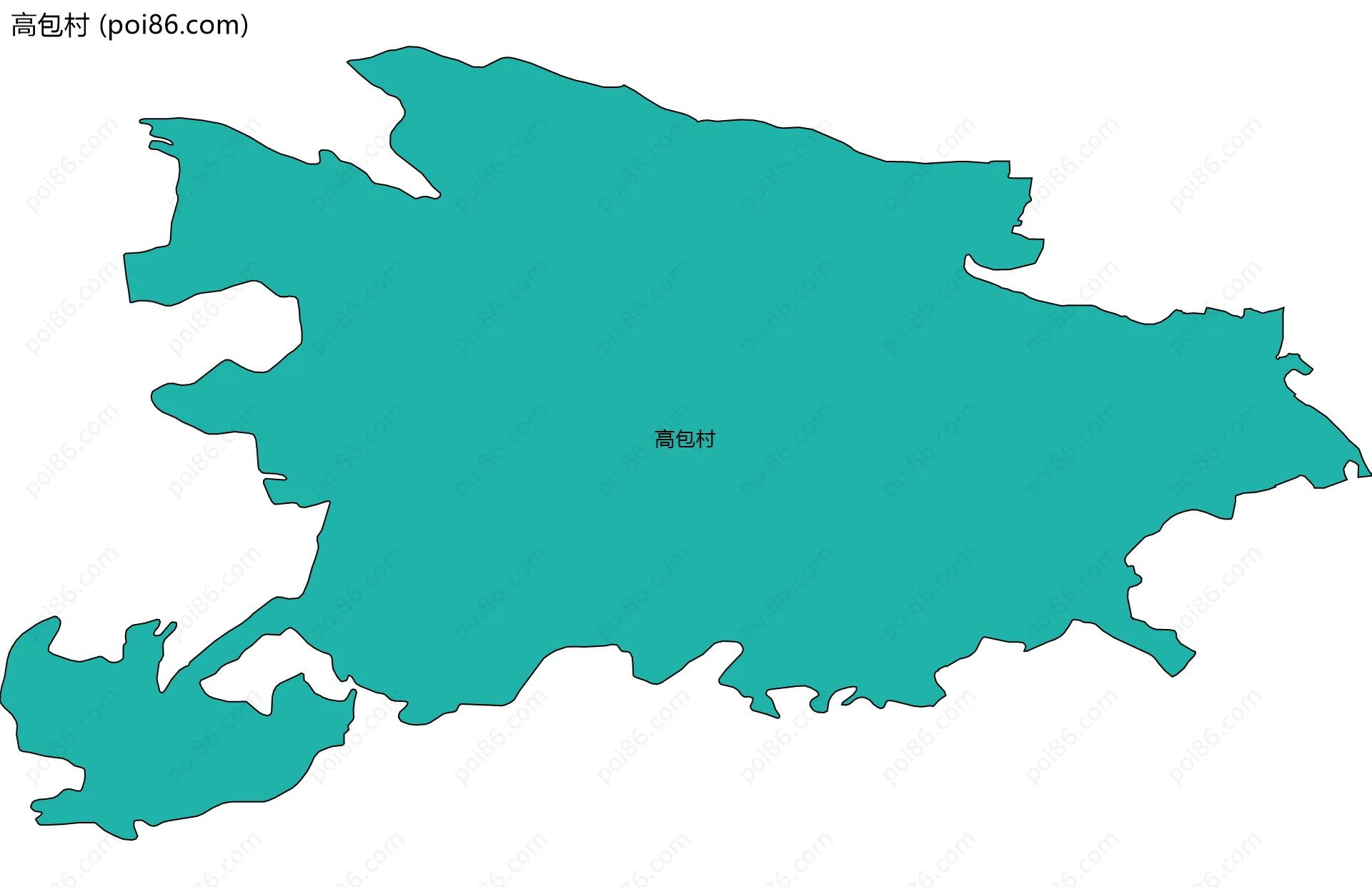 高包村边界地图