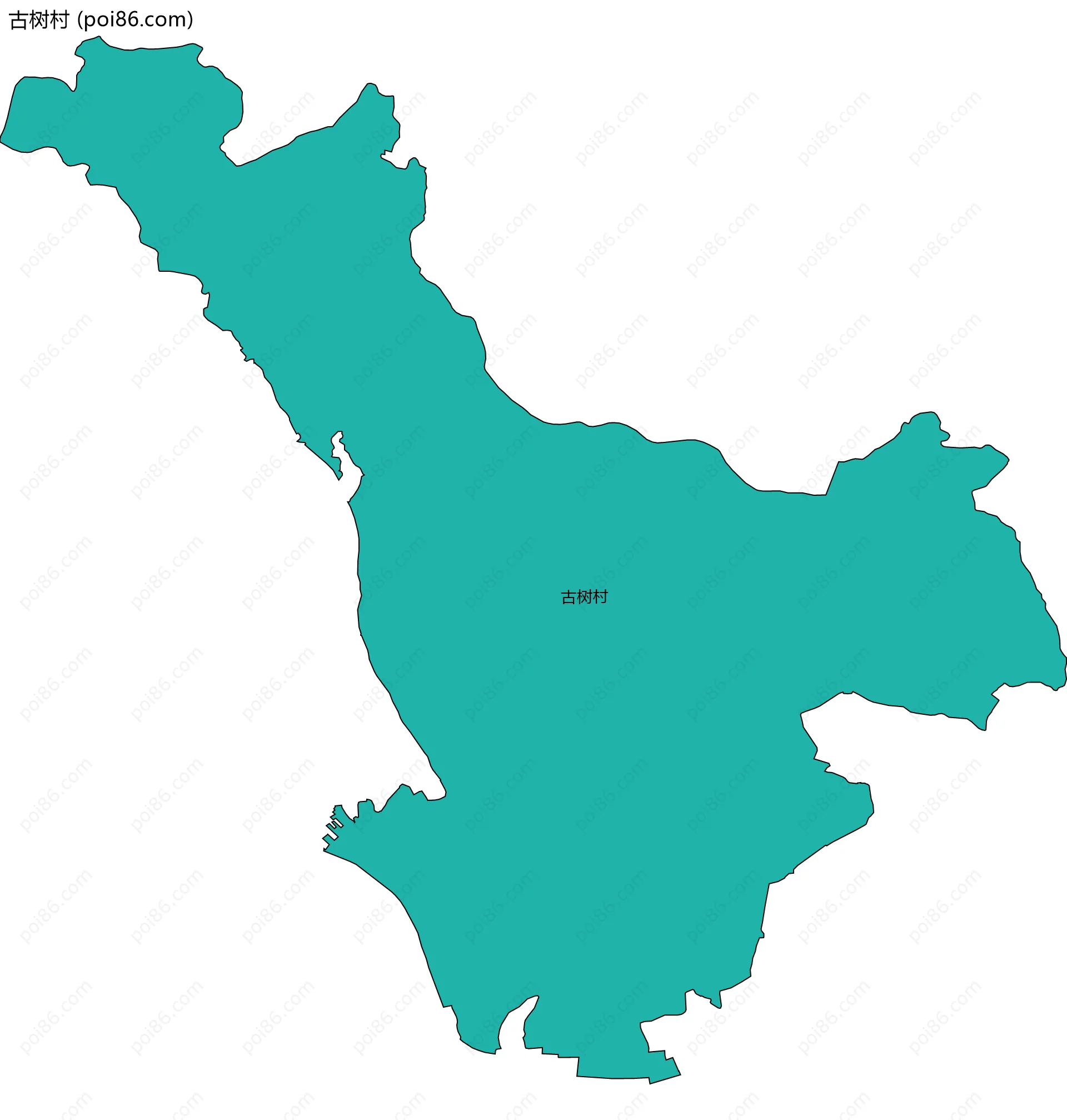 古树村边界地图