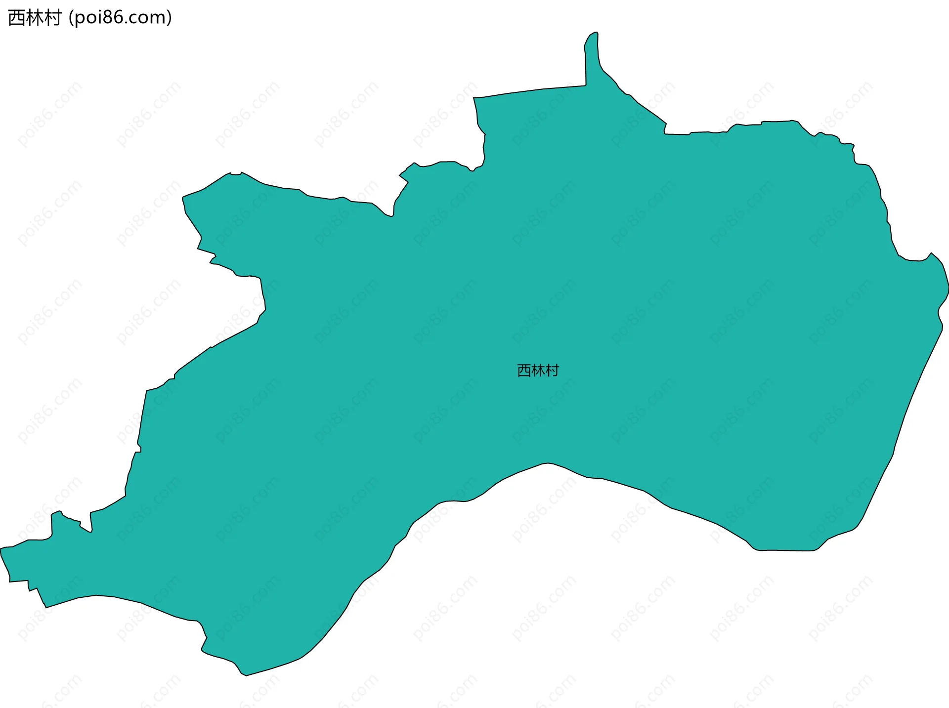 西林村边界地图