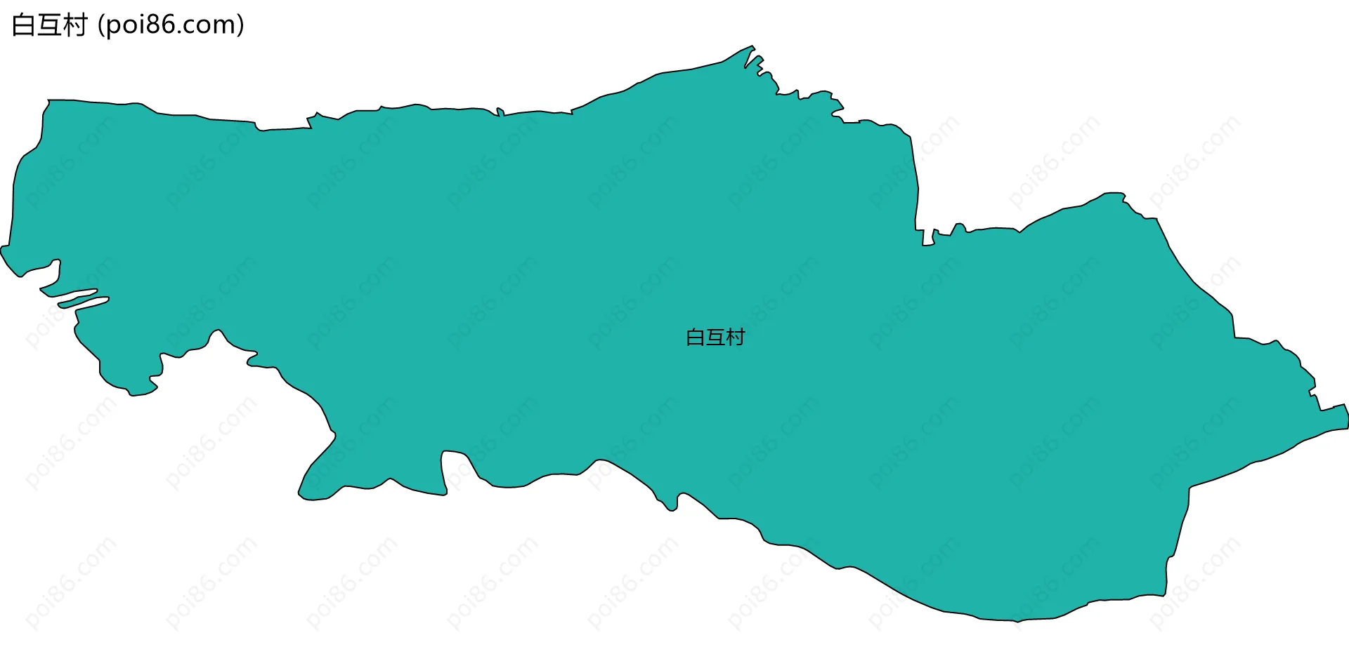 白互村边界地图