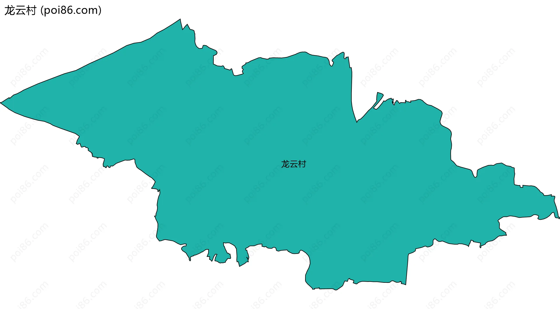 龙云村边界地图