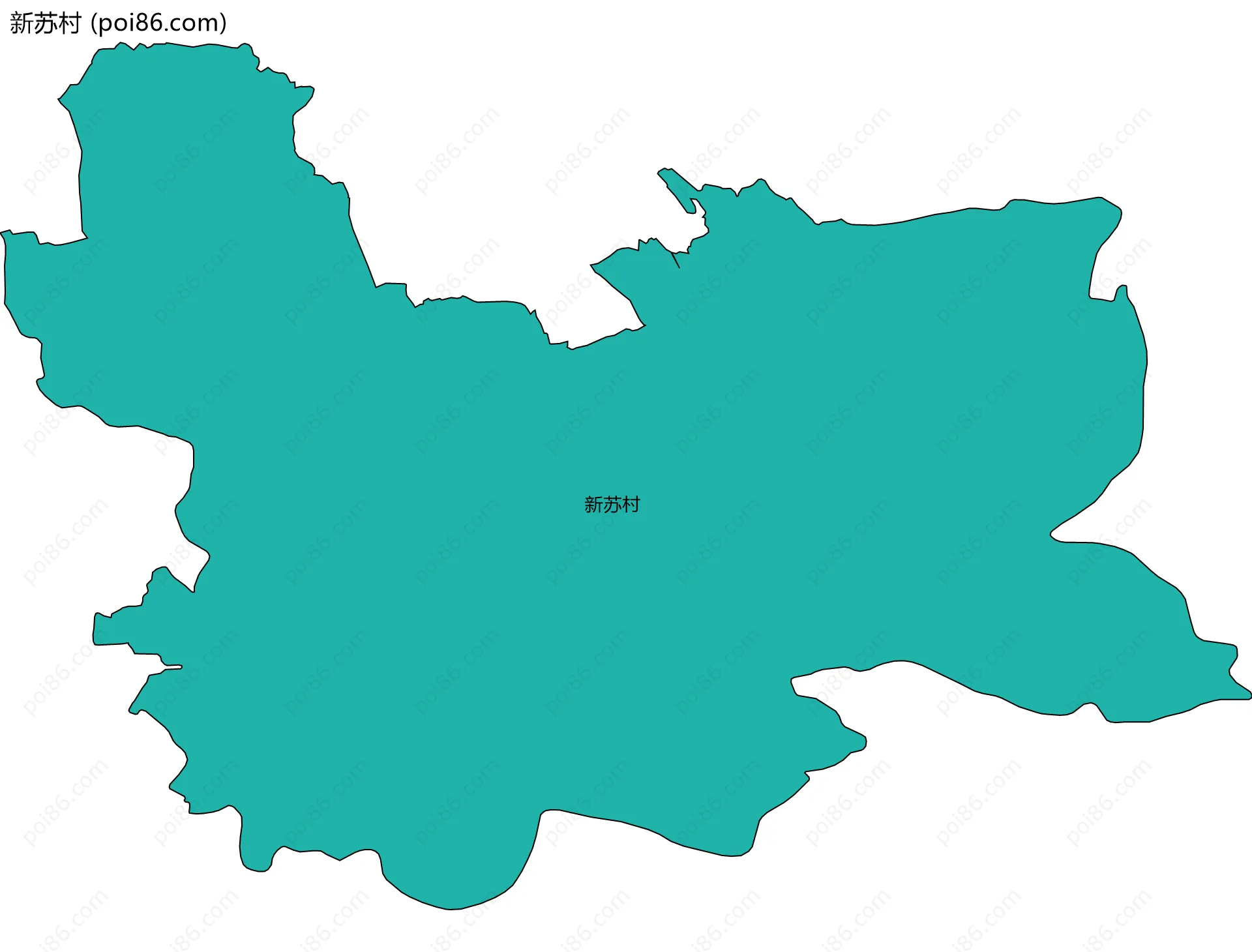 新苏村边界地图