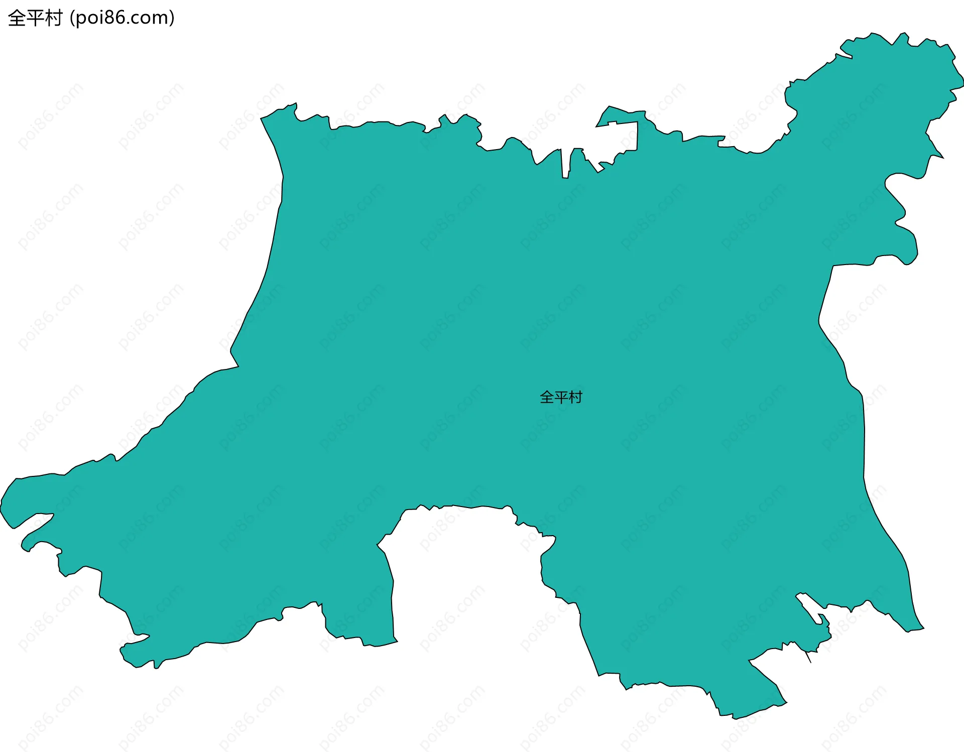 全平村边界地图