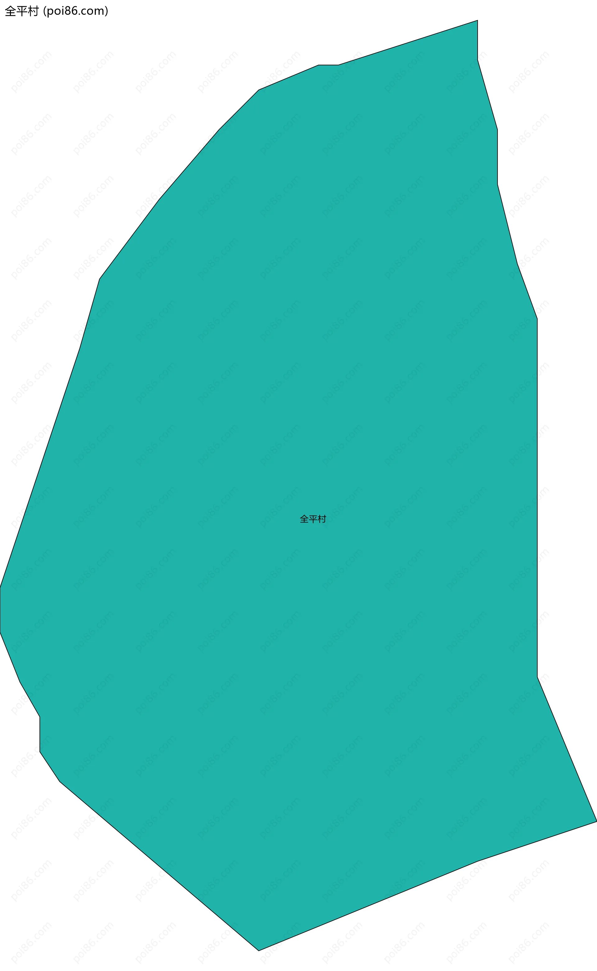 全平村边界地图