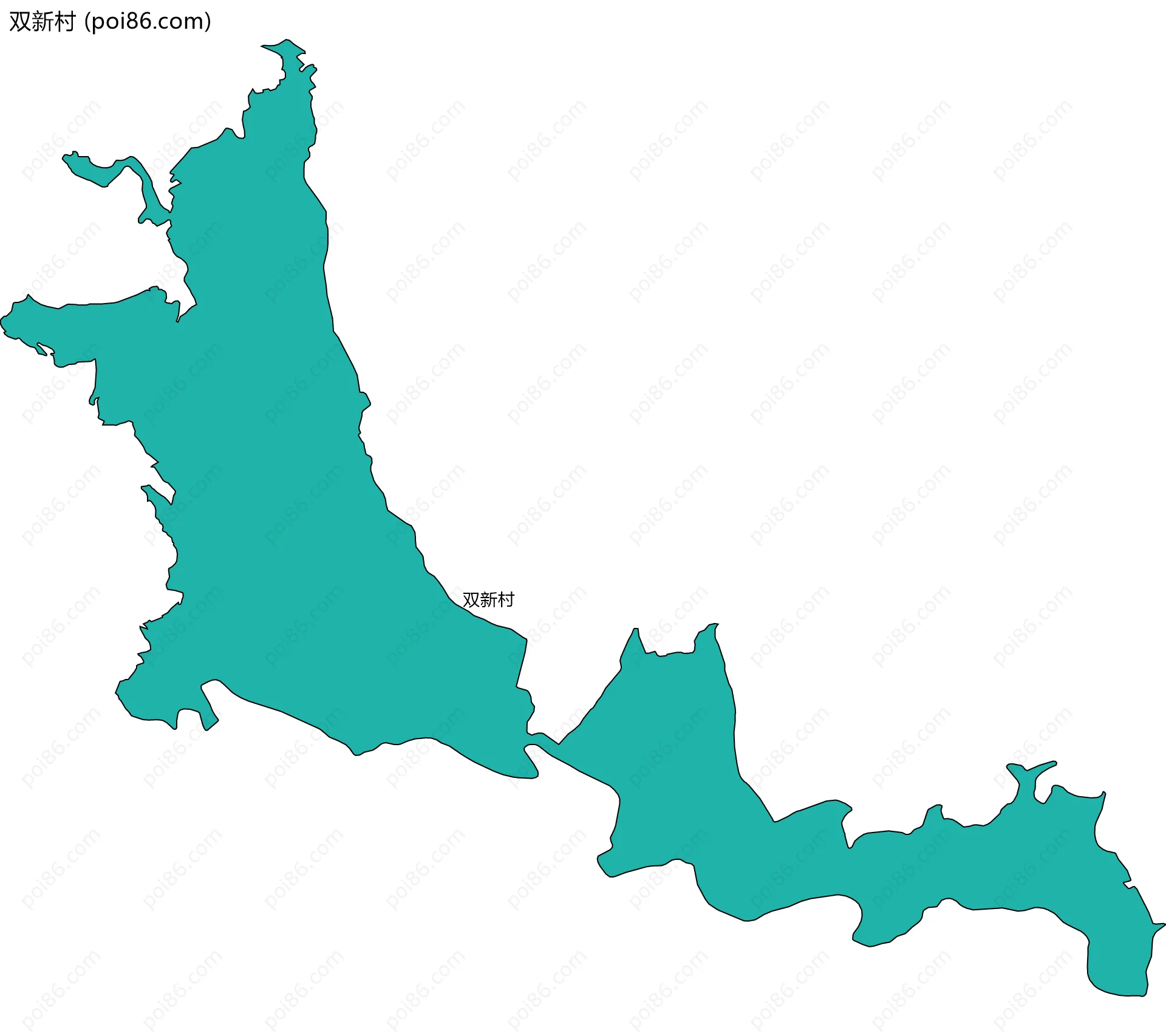 双新村边界地图