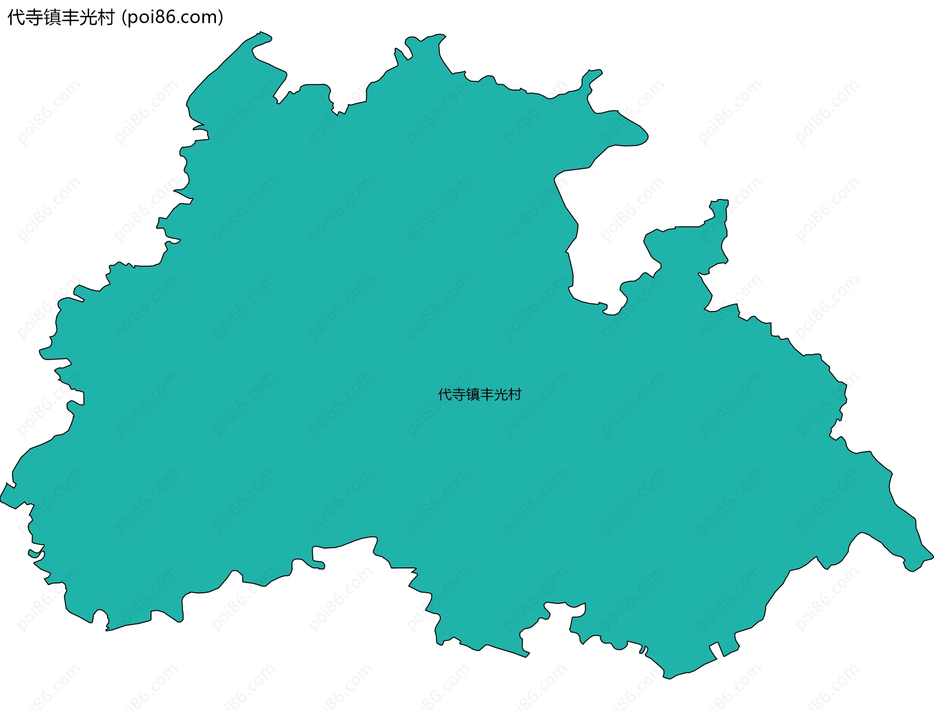 代寺镇丰光村边界地图