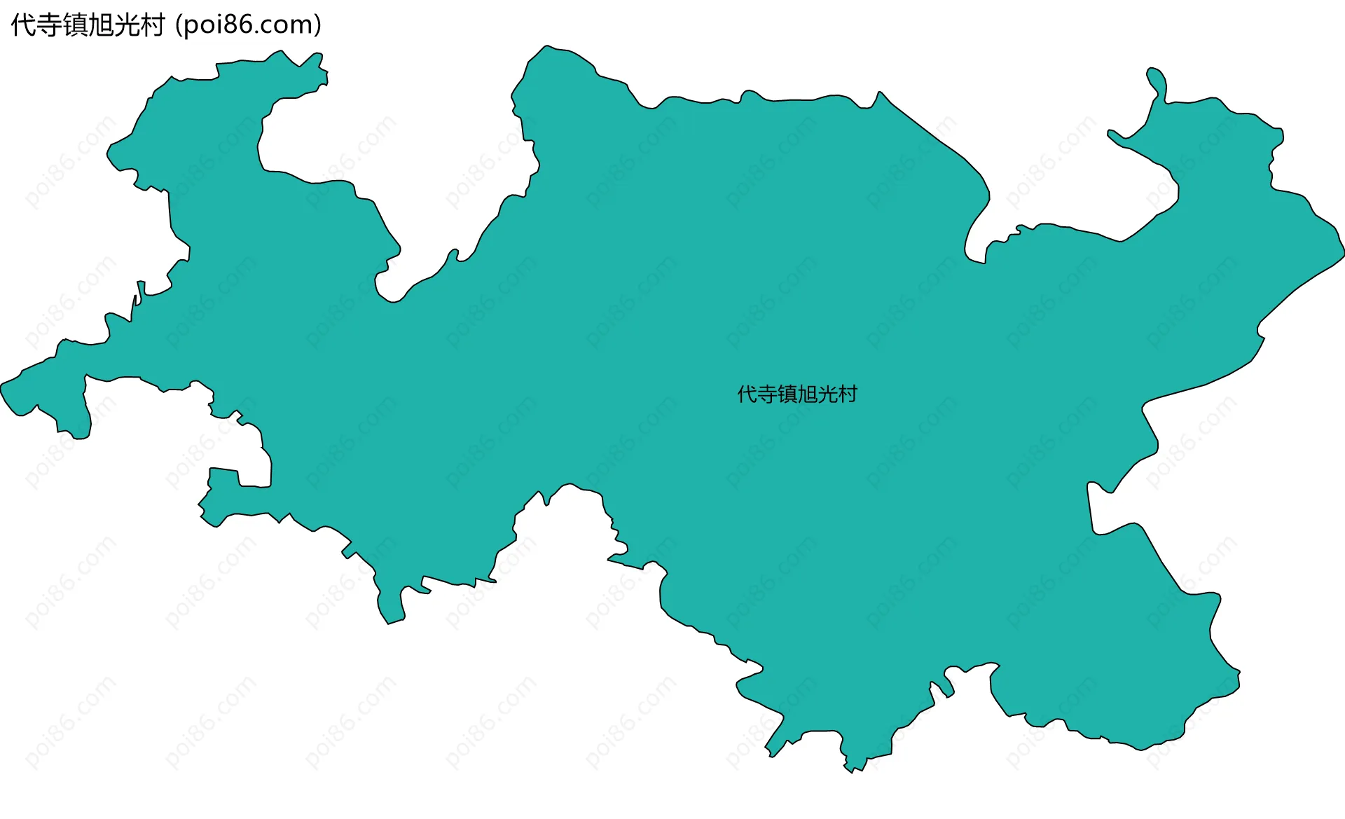 代寺镇旭光村边界地图