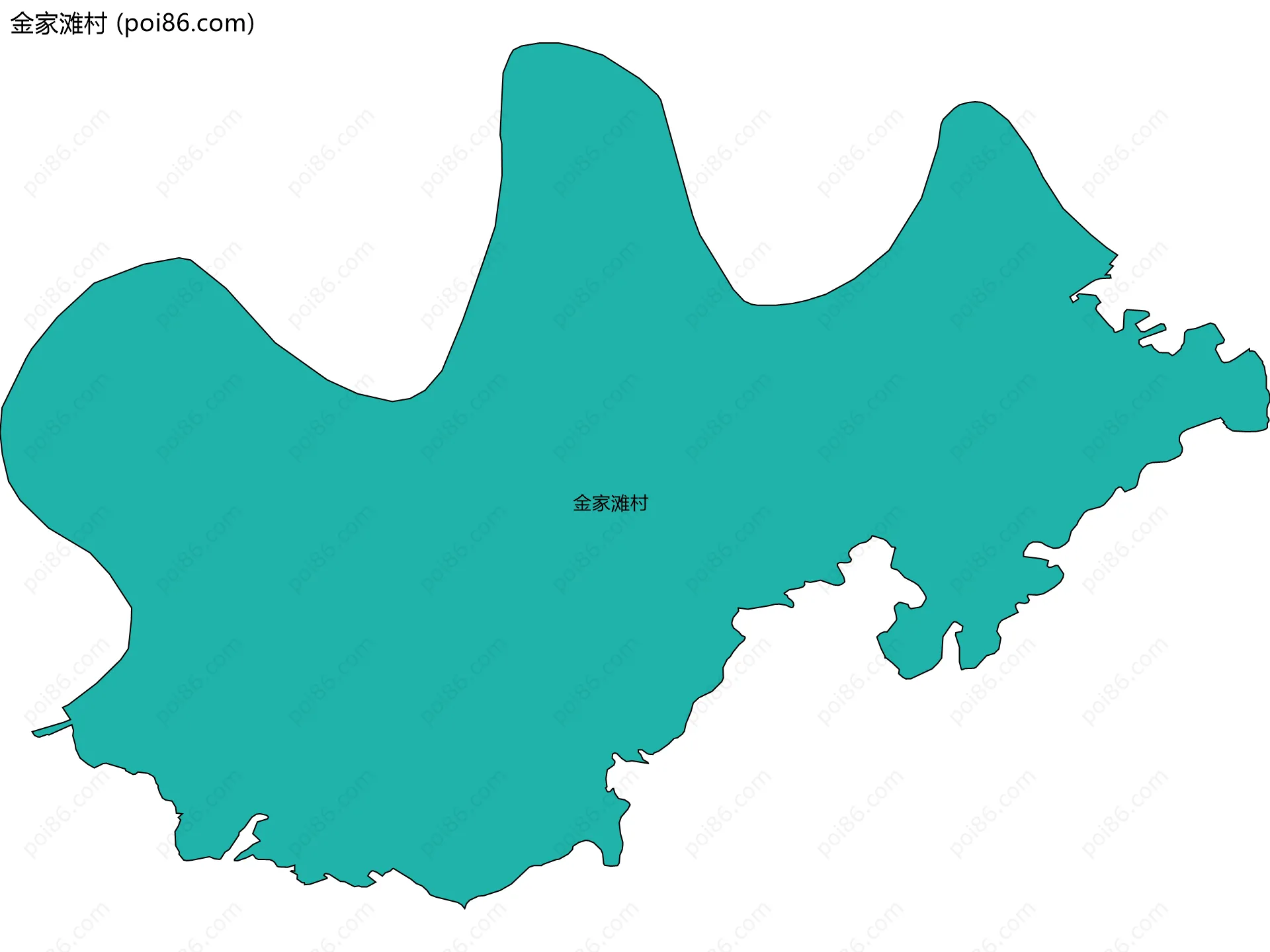 金家滩村边界地图