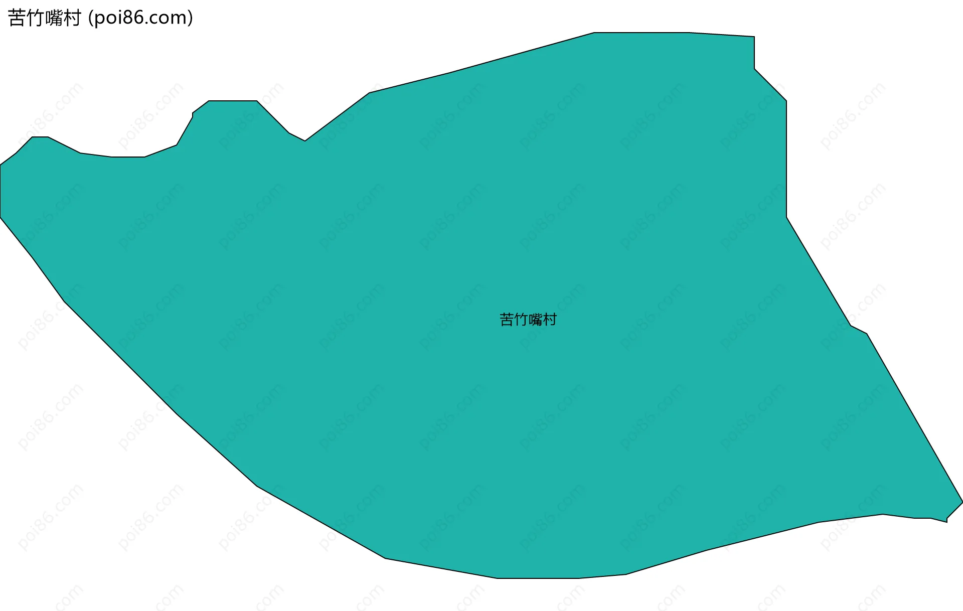 苦竹嘴村边界地图