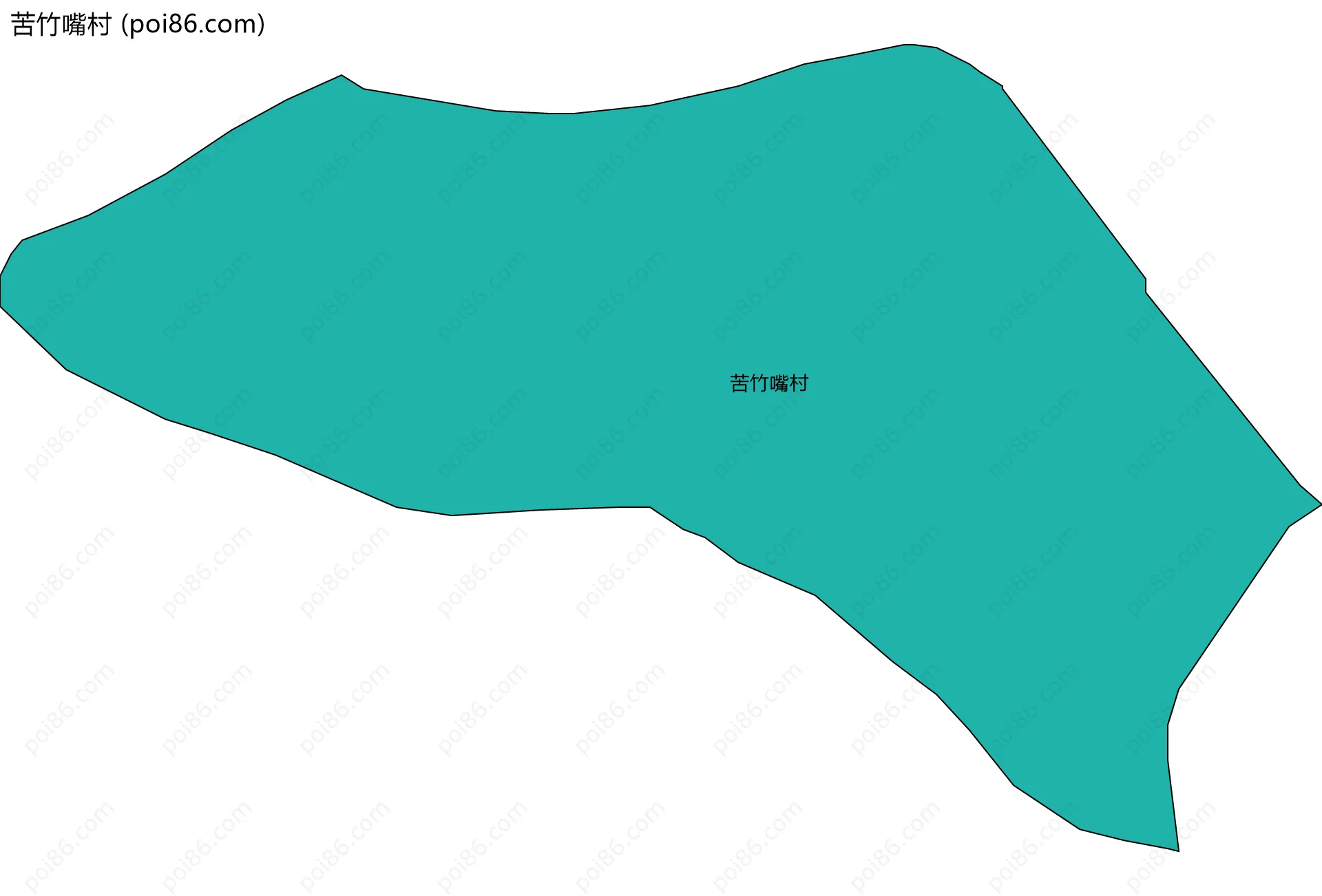 苦竹嘴村边界地图