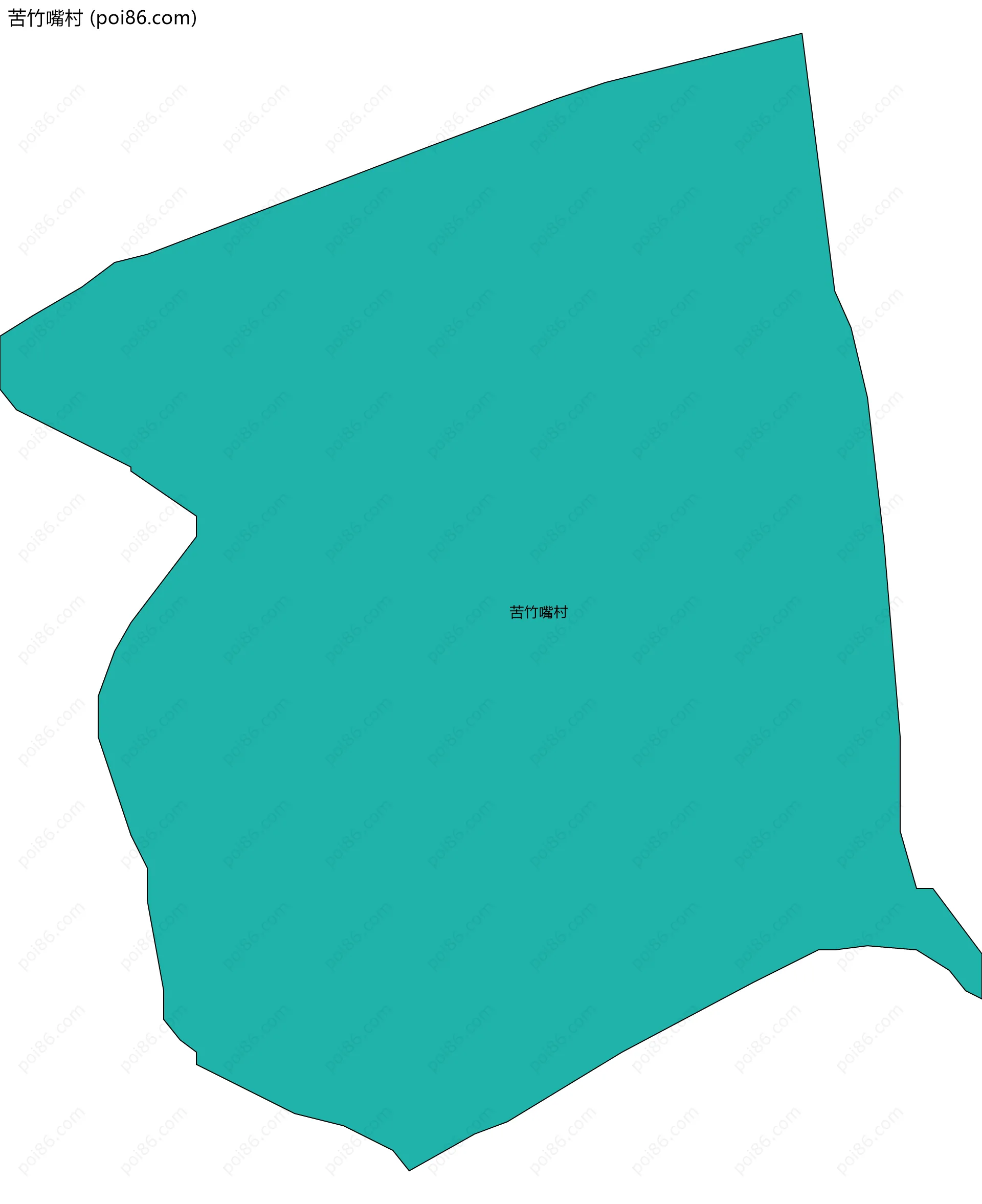 苦竹嘴村边界地图