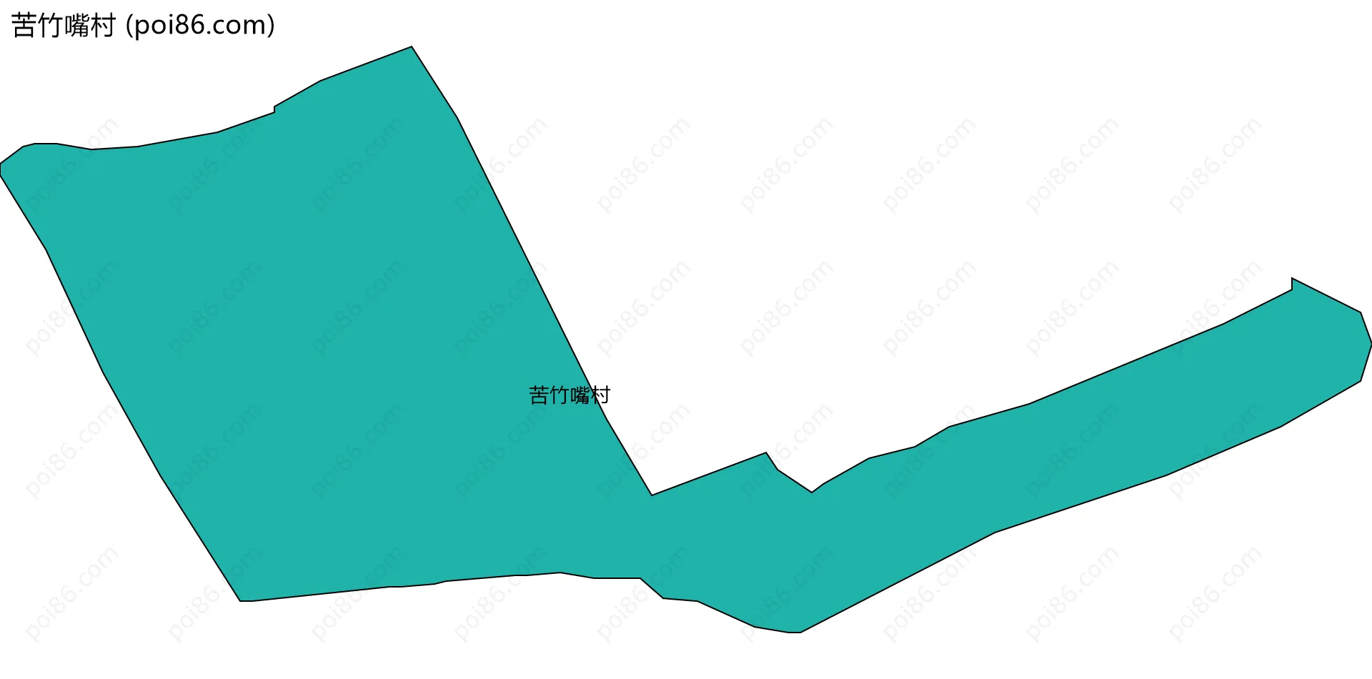 苦竹嘴村边界地图