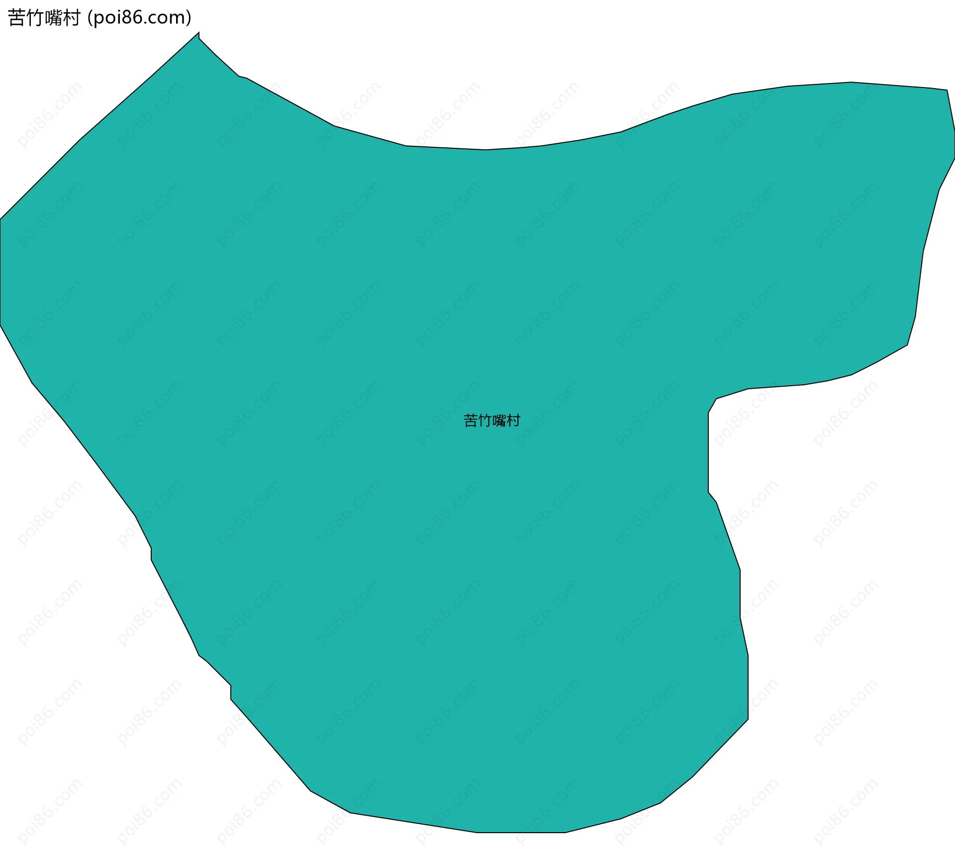 苦竹嘴村边界地图