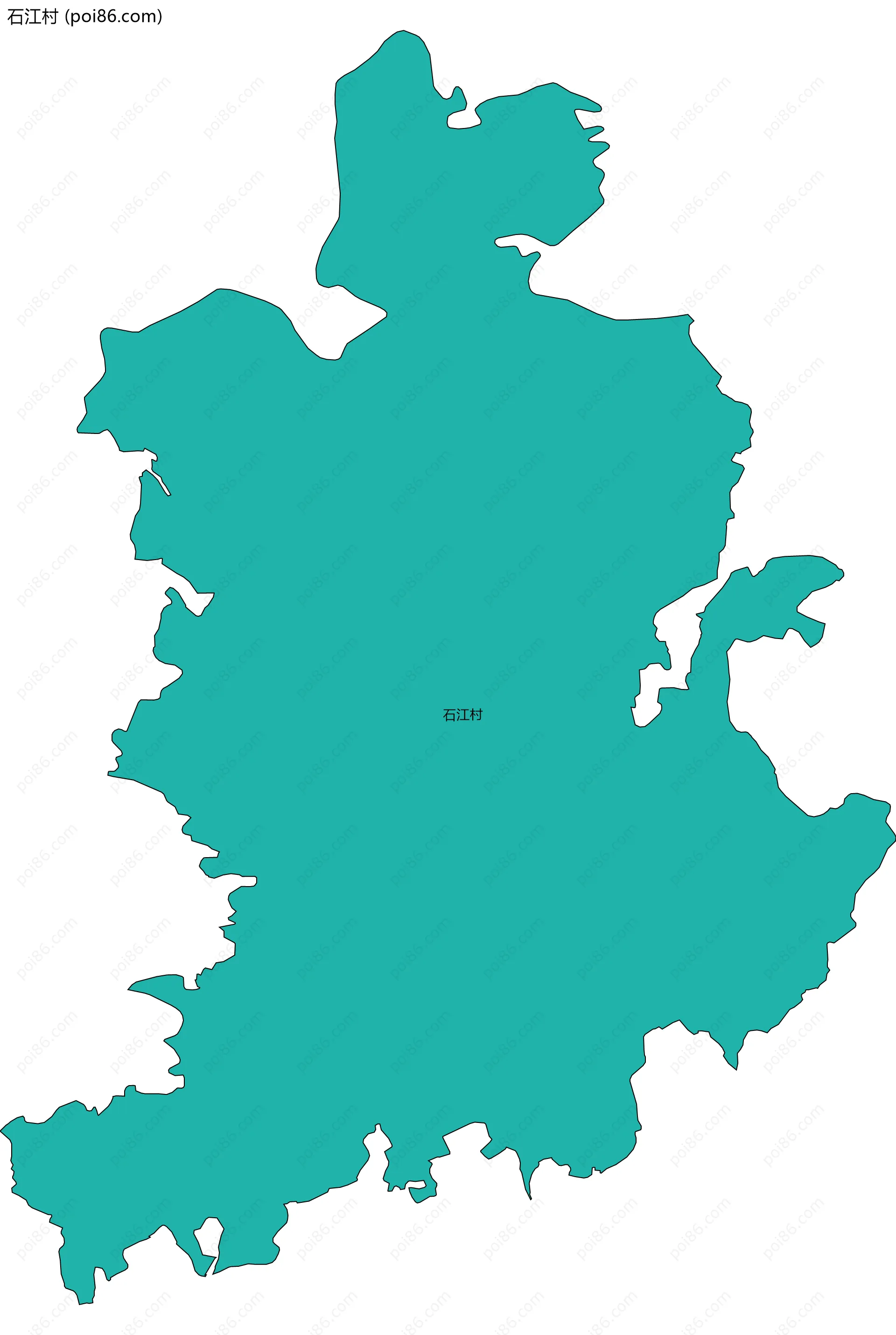 石江村边界地图