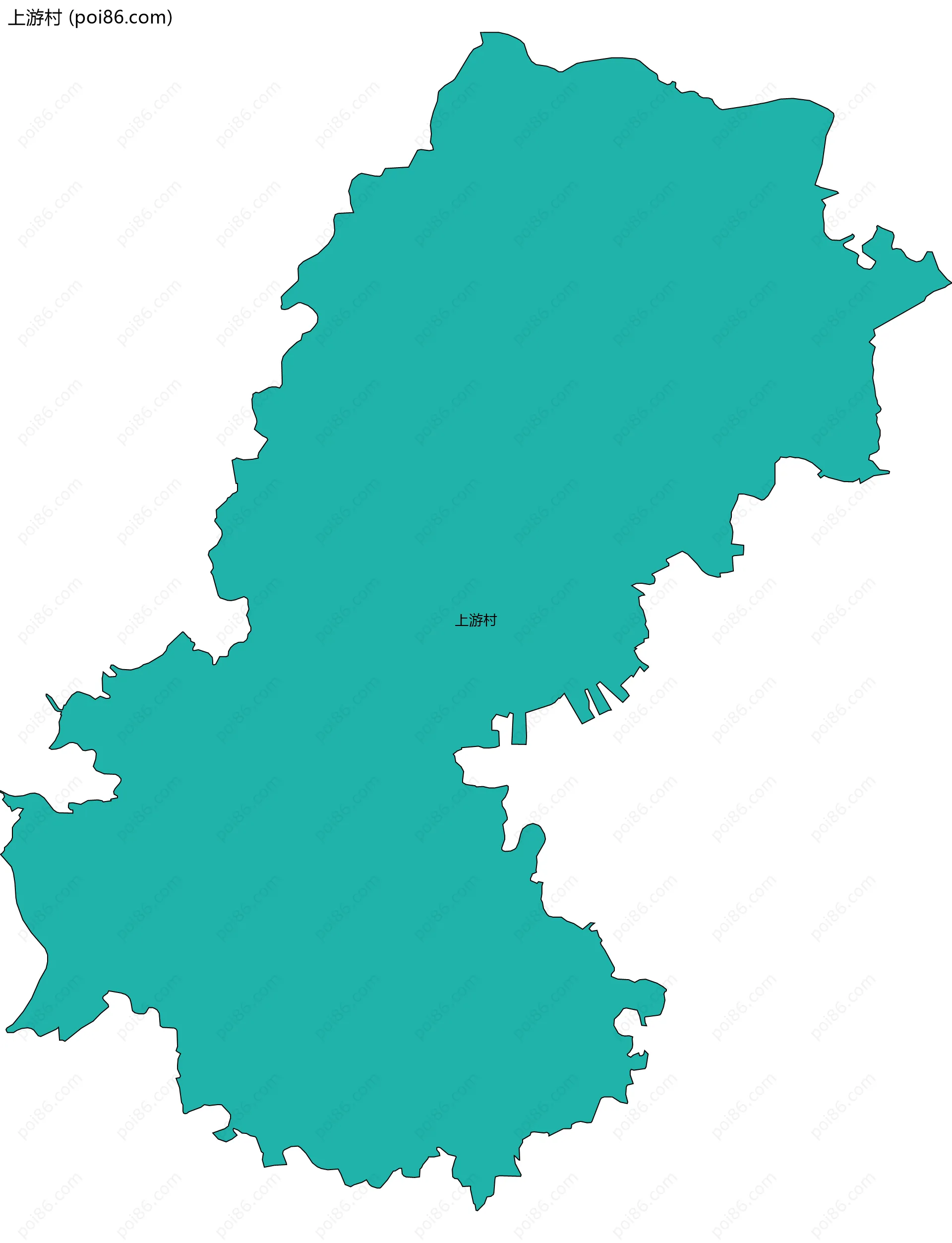 上游村边界地图