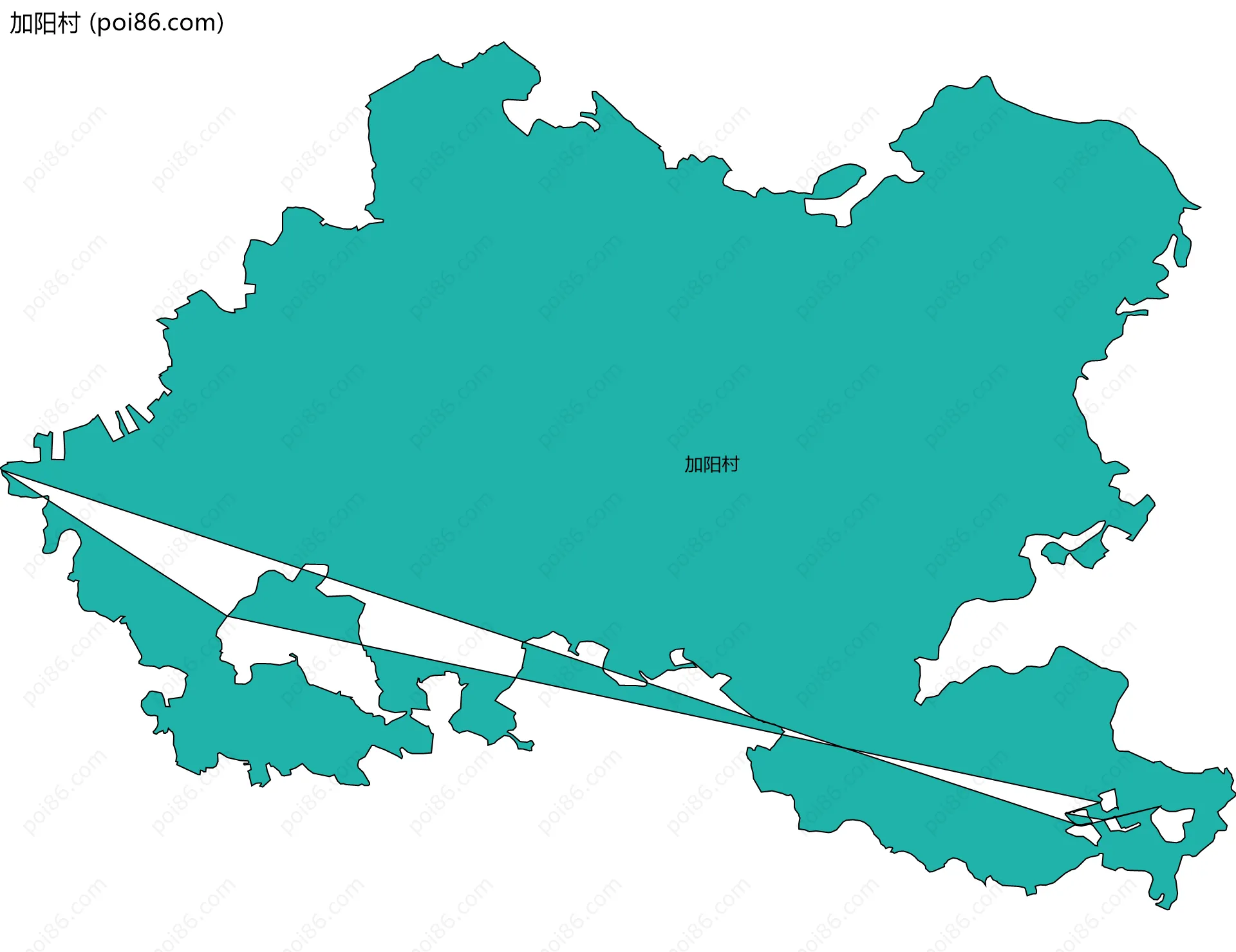 加阳村边界地图