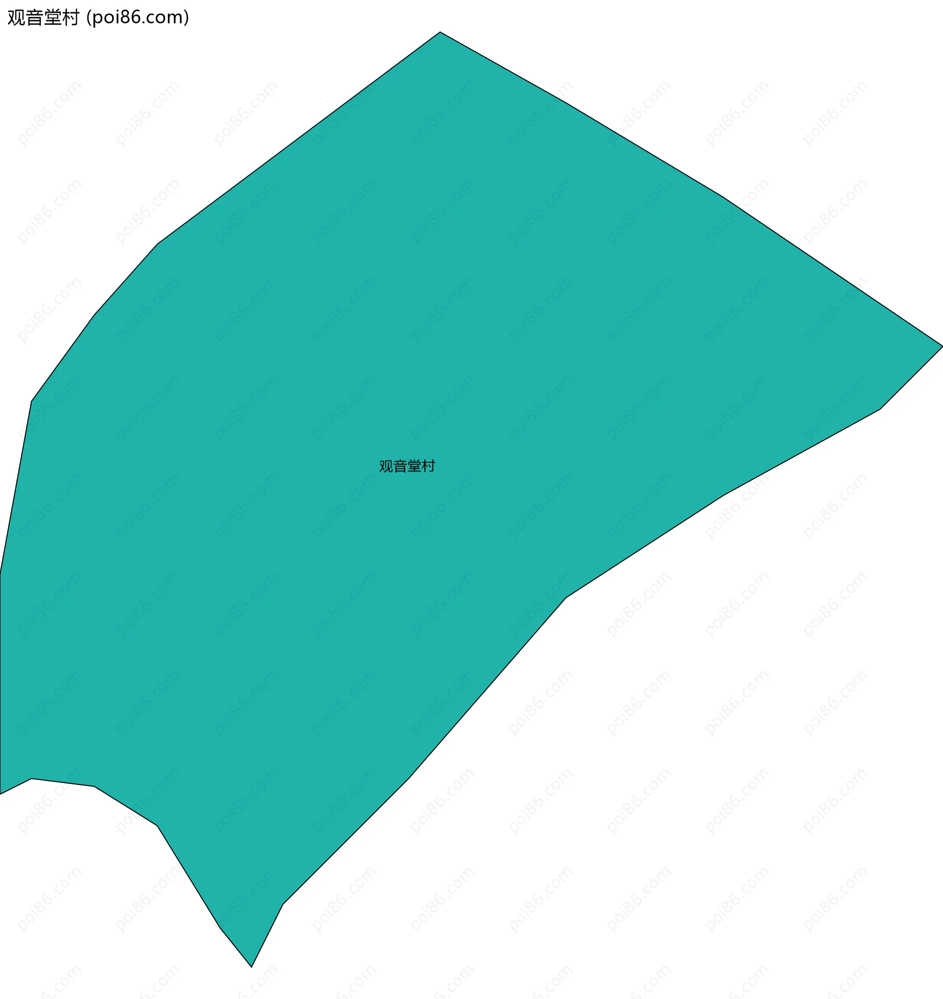 观音堂村边界地图