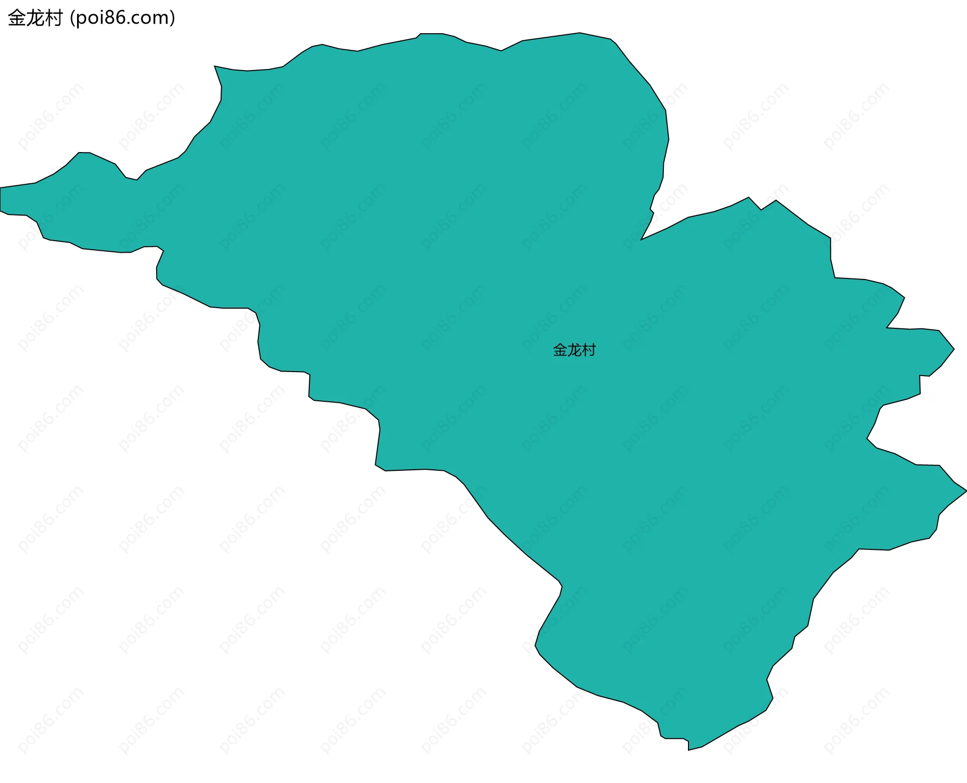 金龙村边界地图