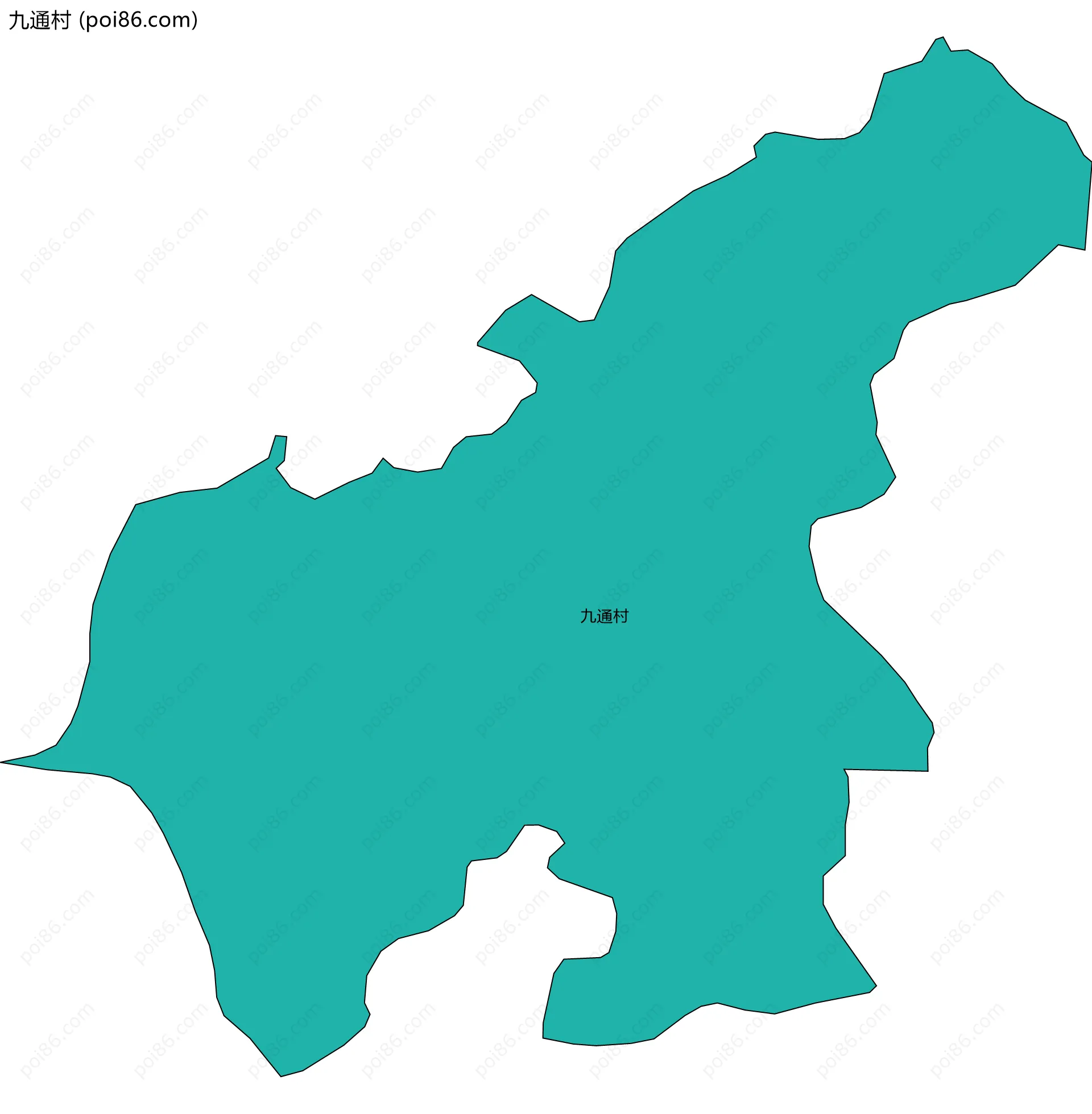 九通村边界地图