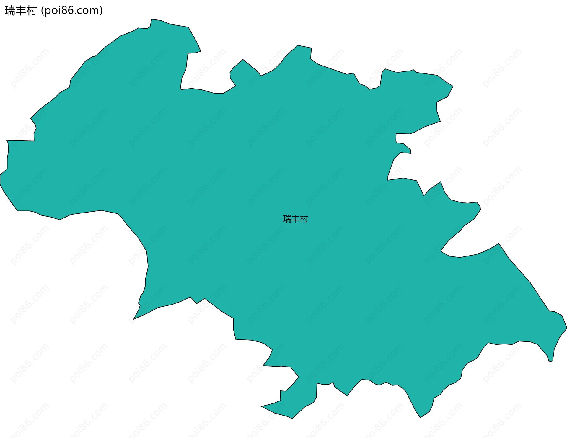 瑞丰村边界地图