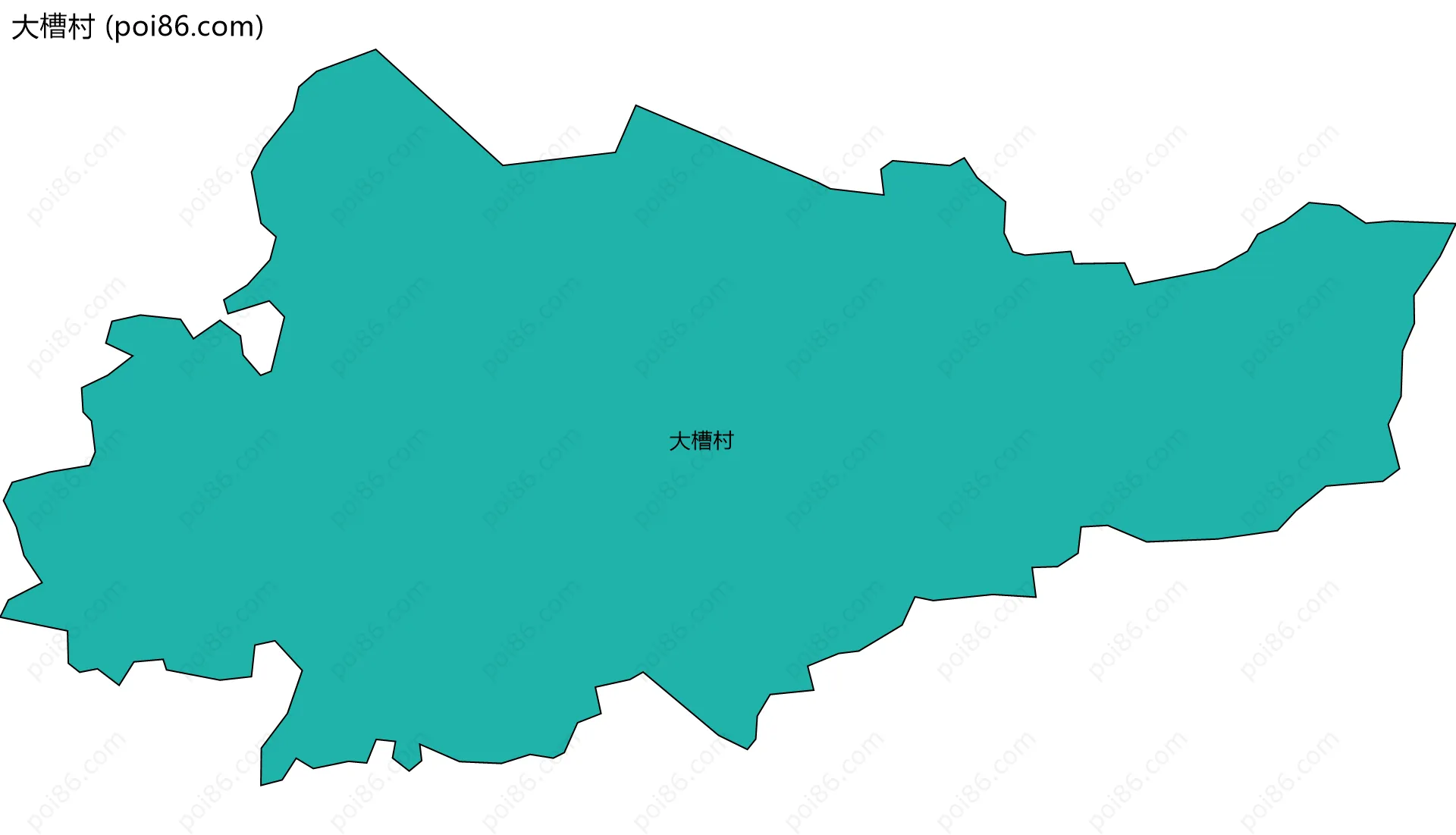 大槽村边界地图