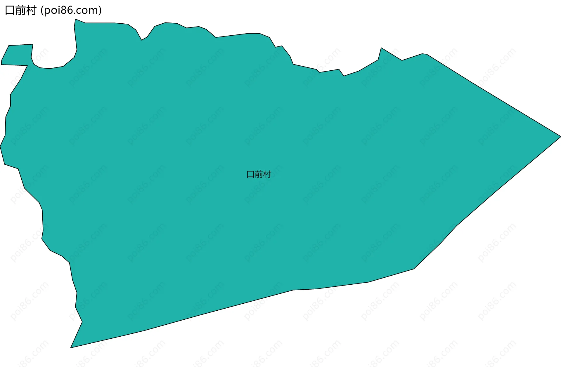 口前村边界地图