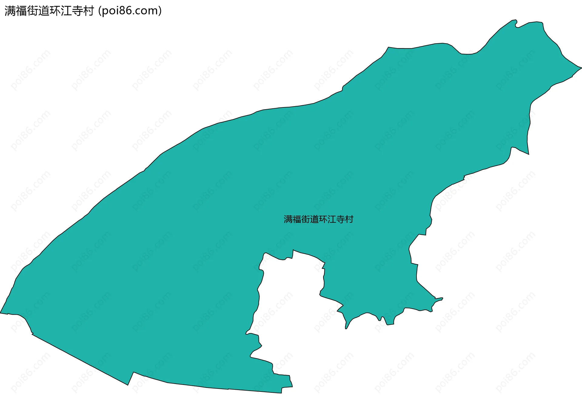 满福街道环江寺村边界地图