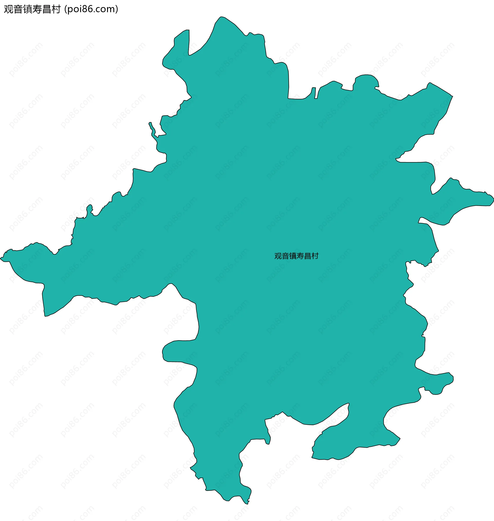 观音镇寿昌村边界地图