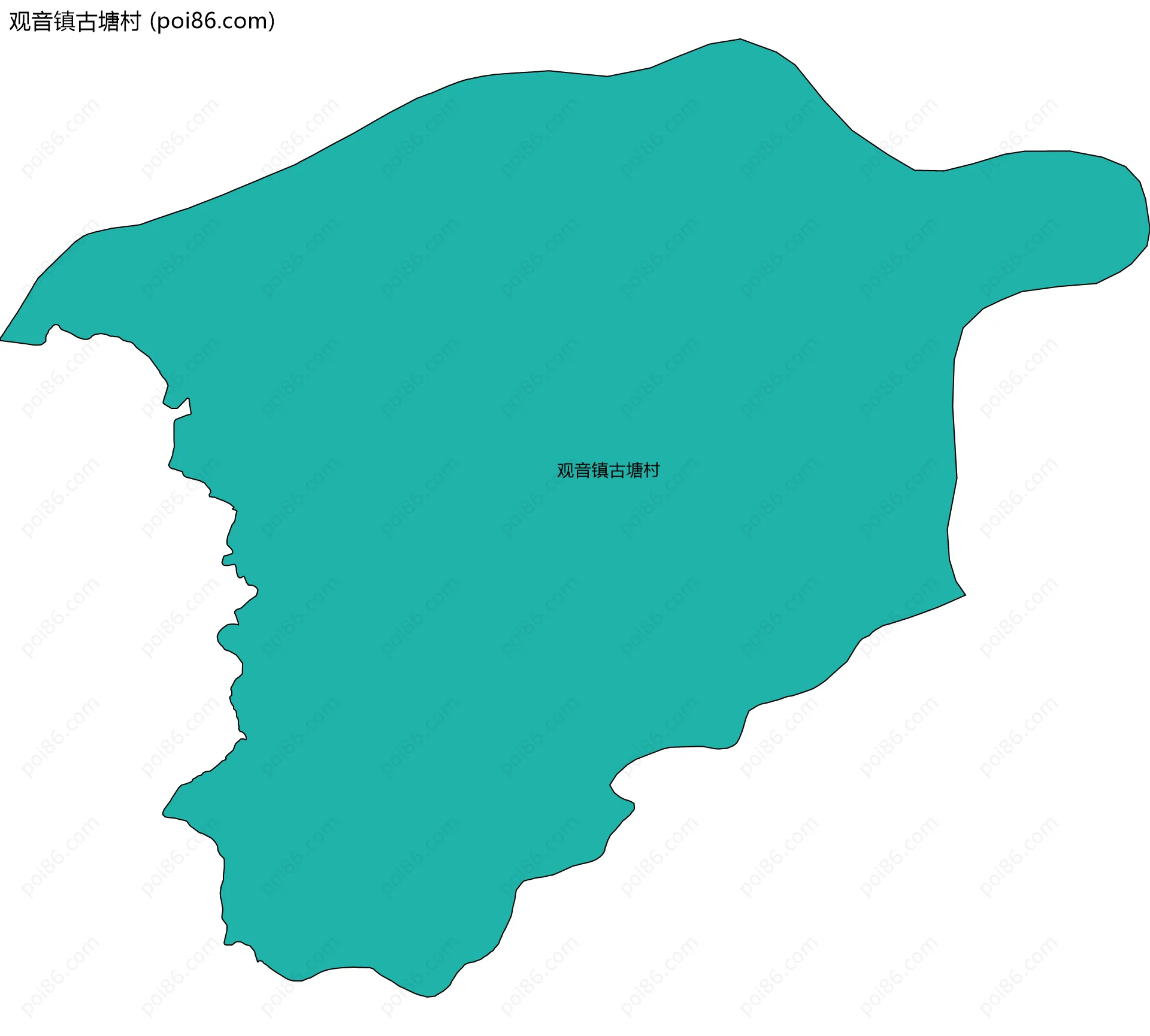 观音镇古塘村边界地图