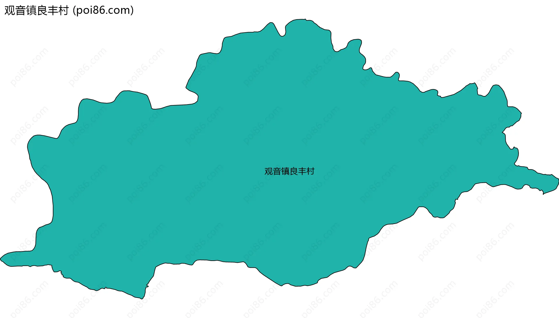 观音镇良丰村边界地图