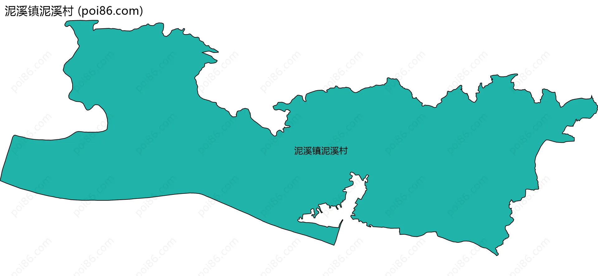 泥溪镇泥溪村边界地图