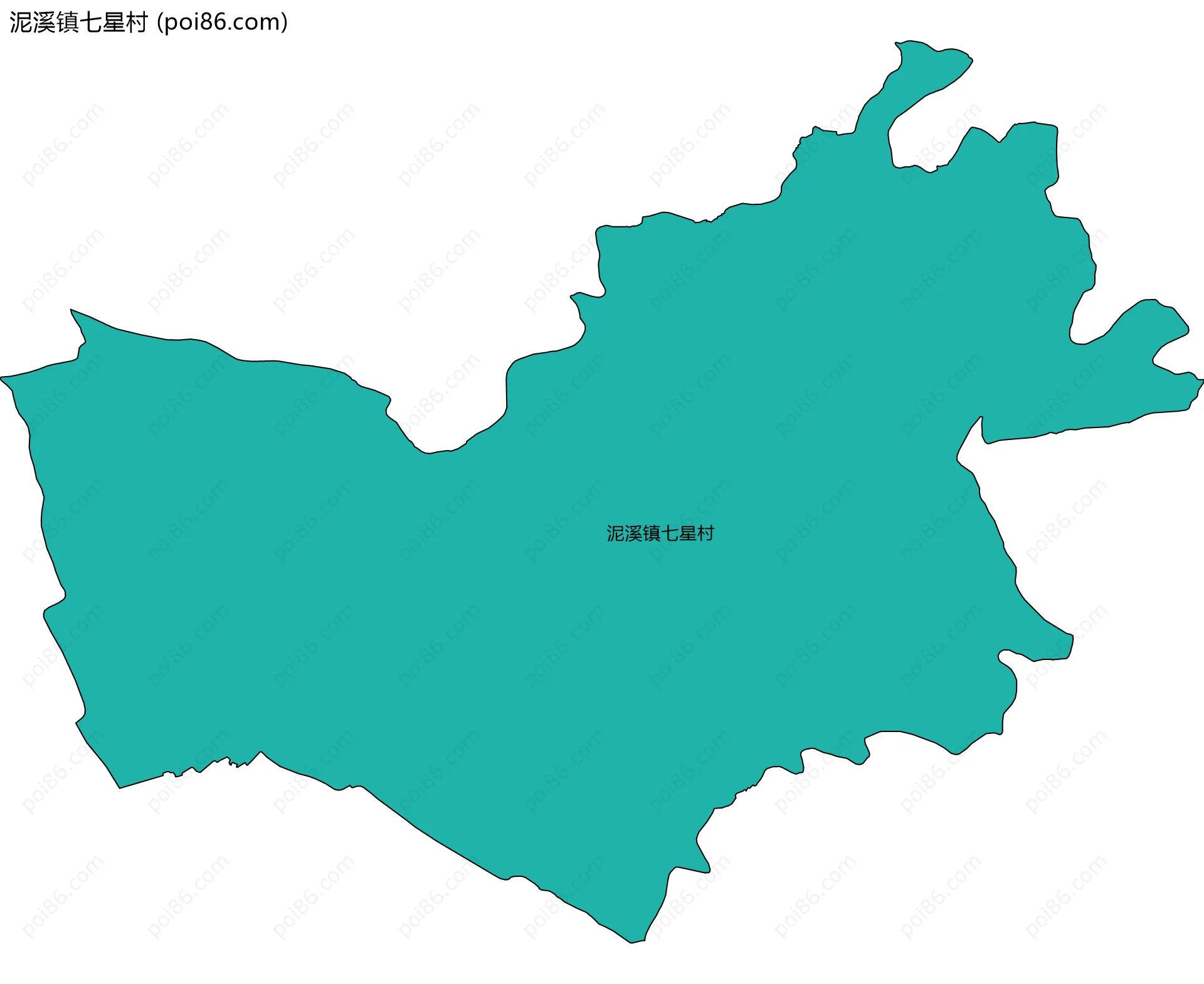 泥溪镇七星村边界地图