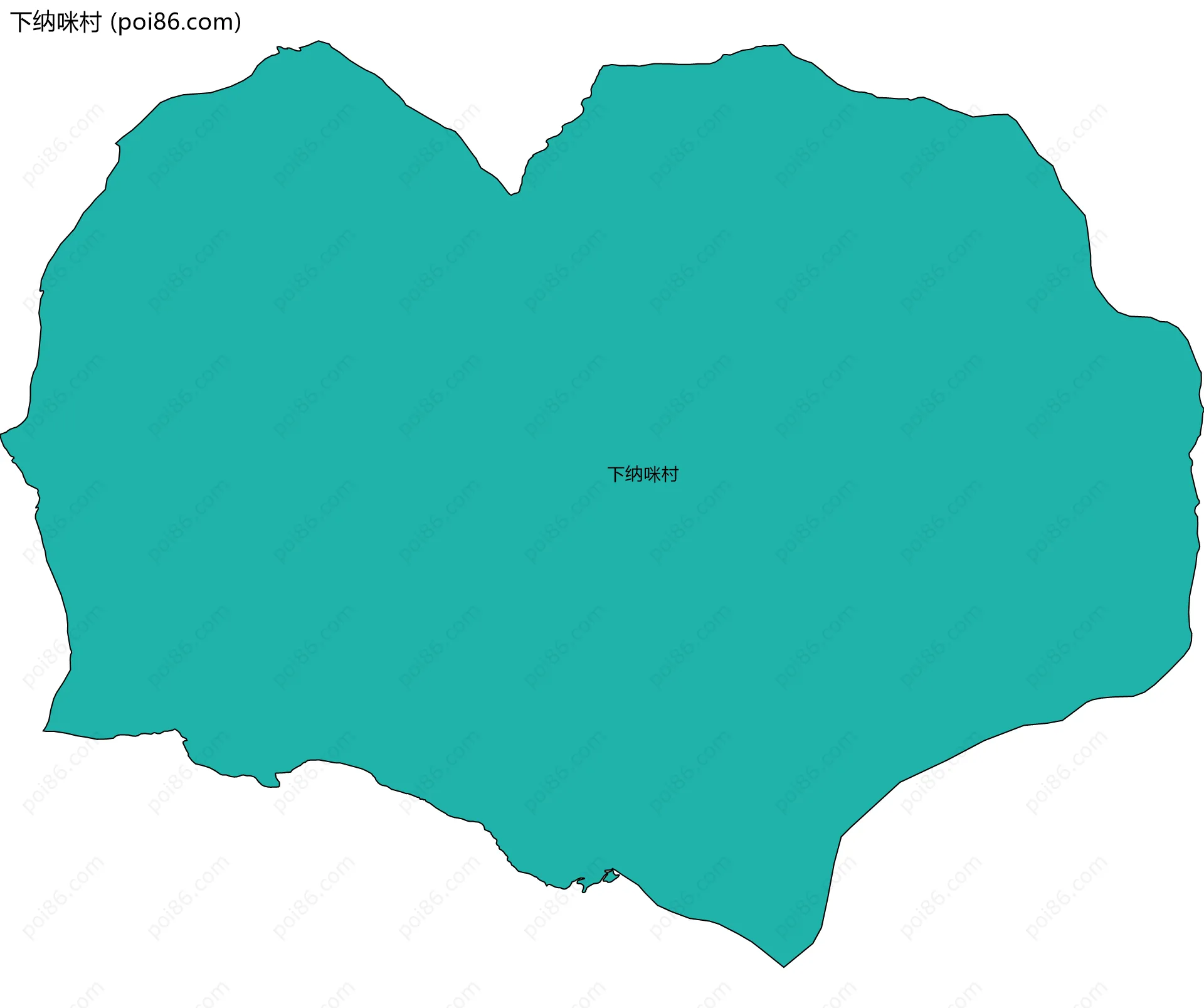 下纳咪村边界地图