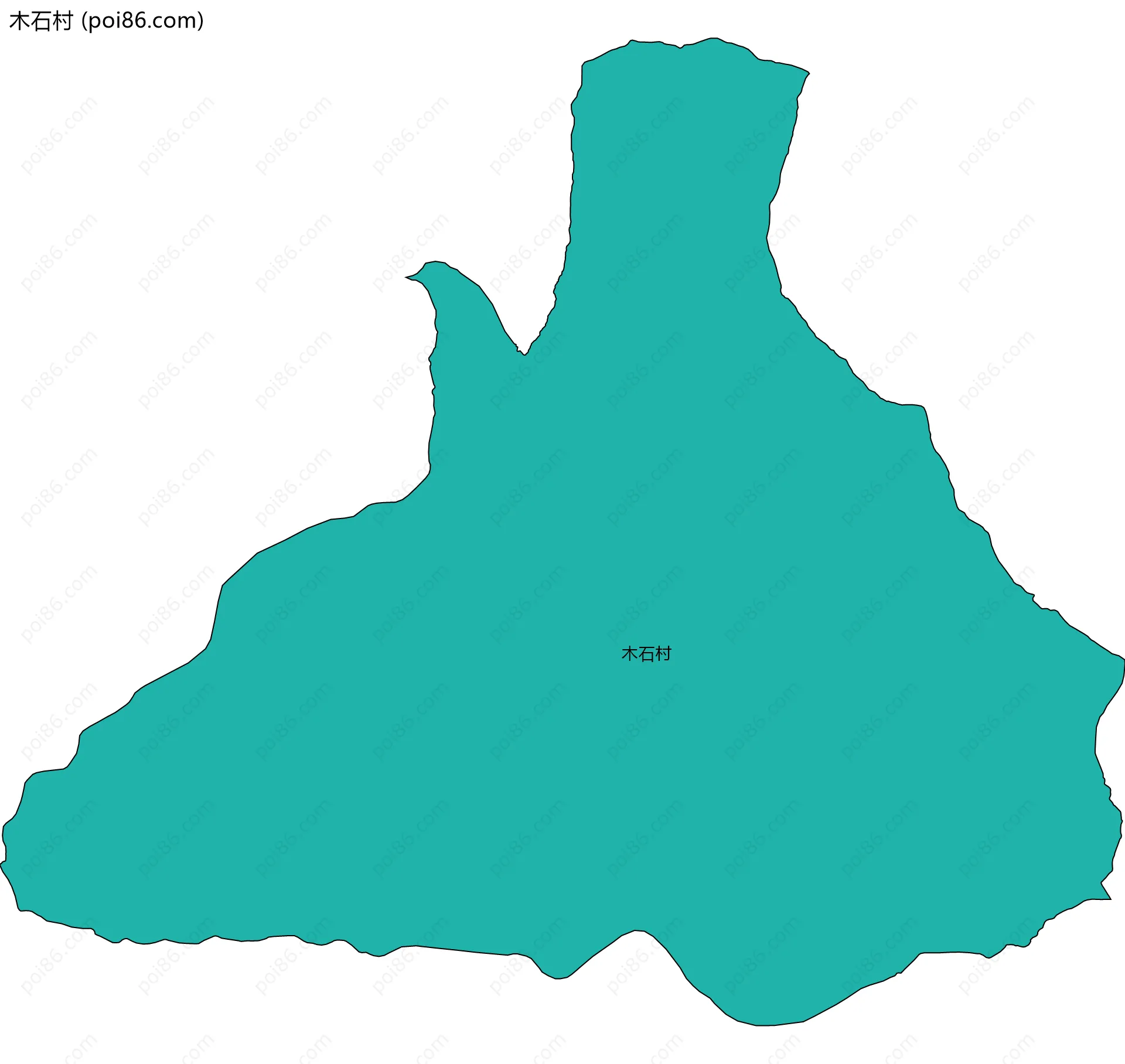 木石村边界地图