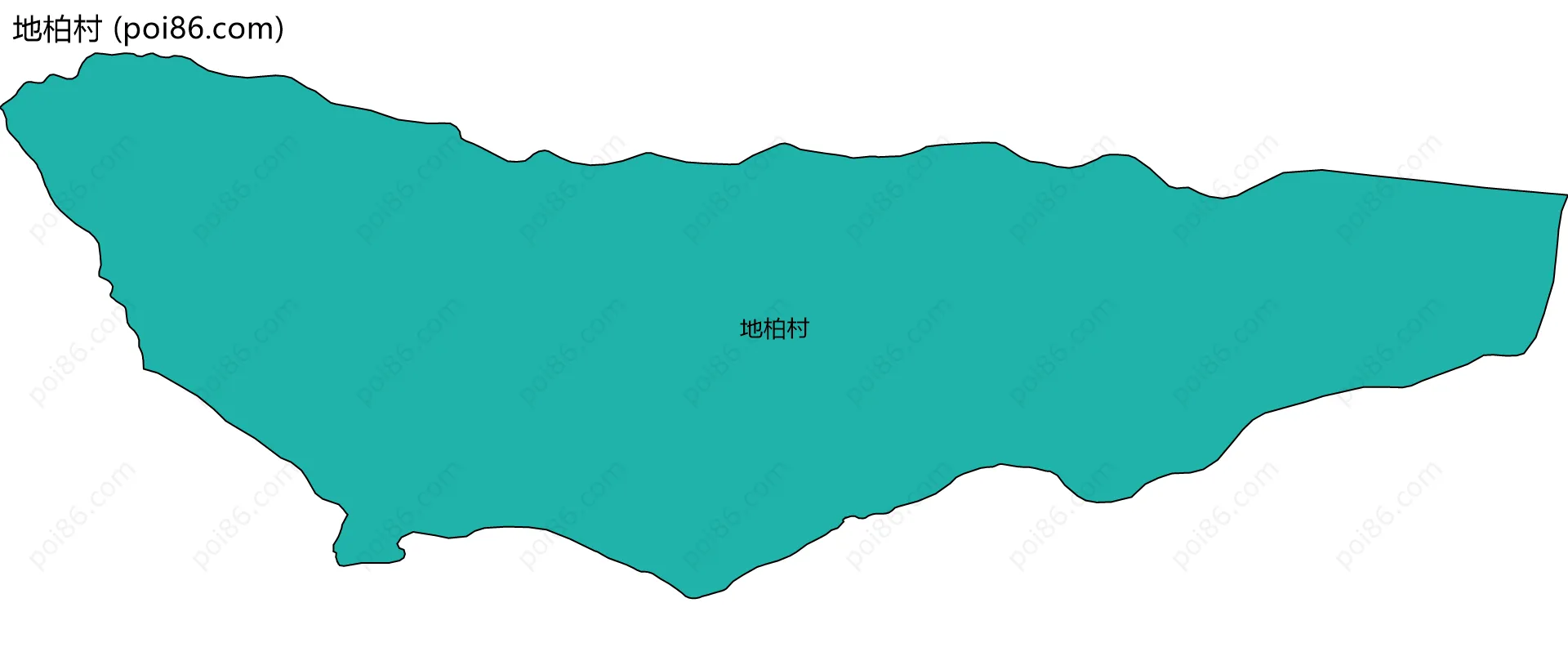 地柏村边界地图