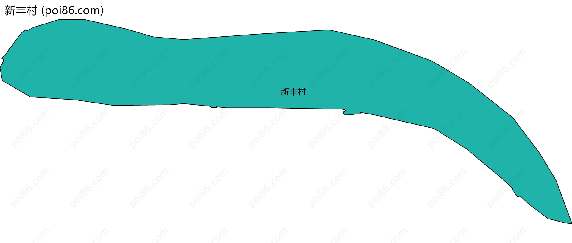 新丰村边界地图