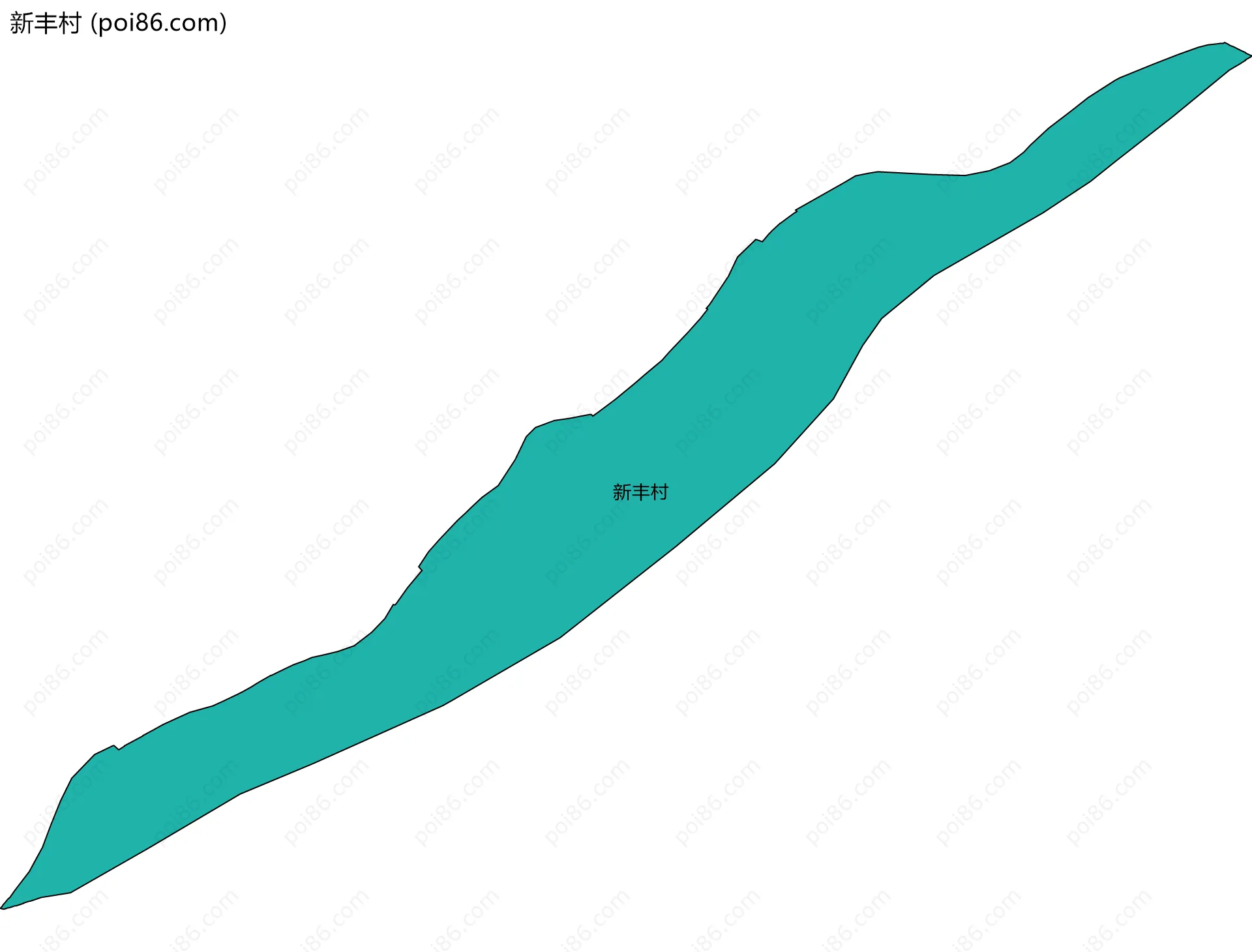 新丰村边界地图
