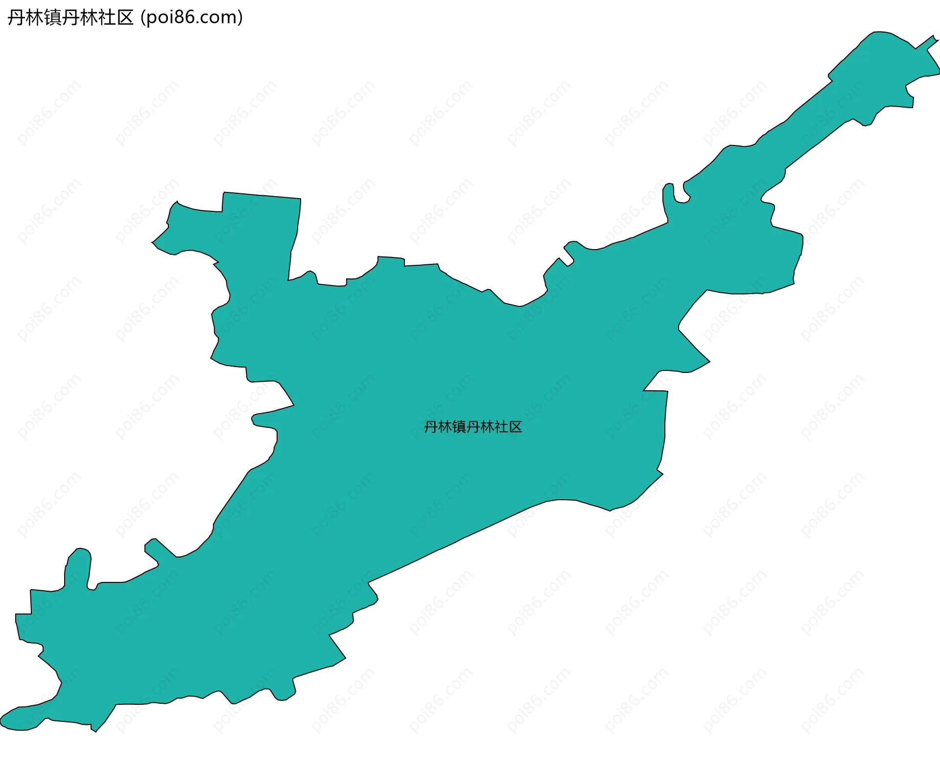丹林镇丹林社区边界地图
