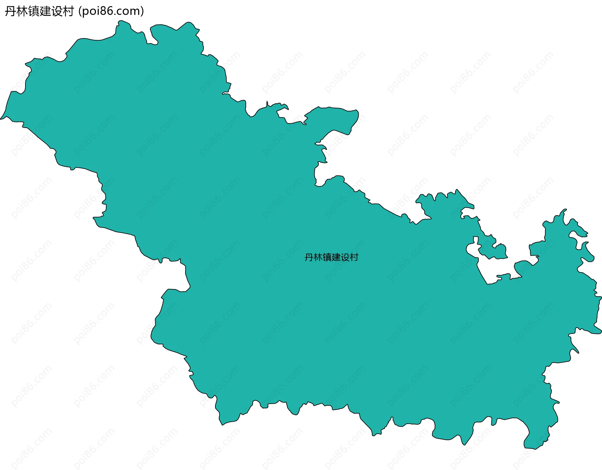 丹林镇建设村边界地图