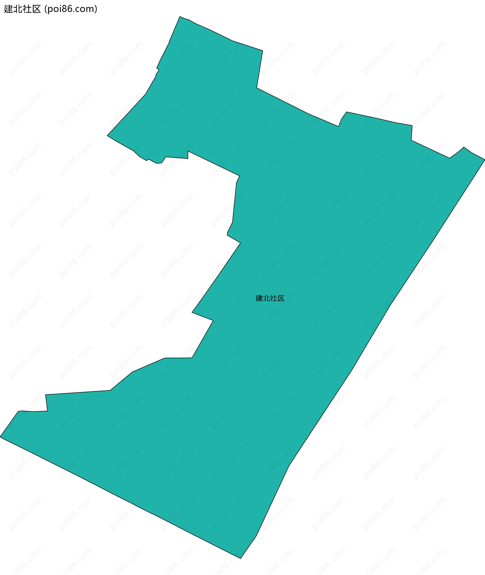 建北社区边界地图