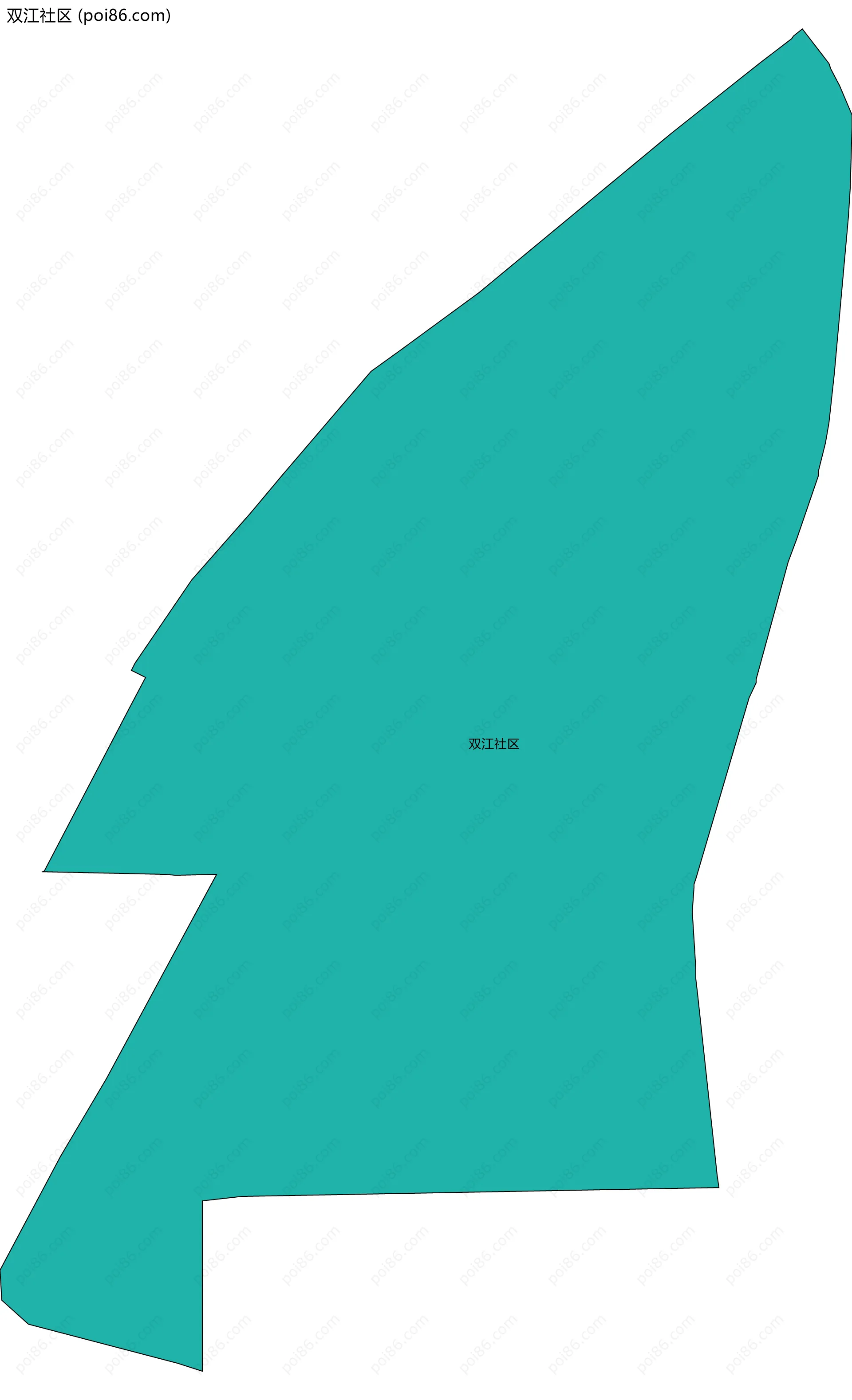 双江社区边界地图