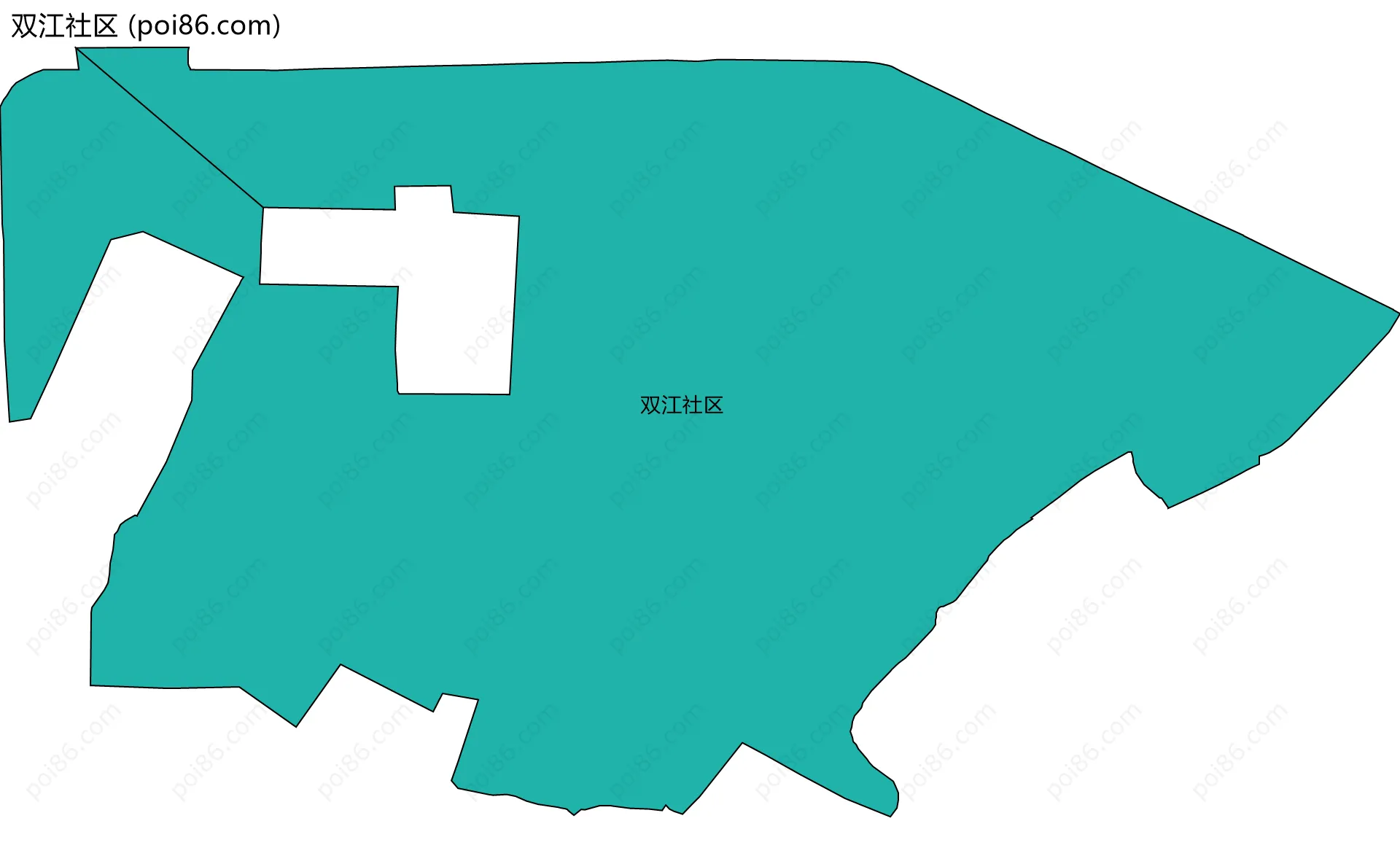 双江社区边界地图
