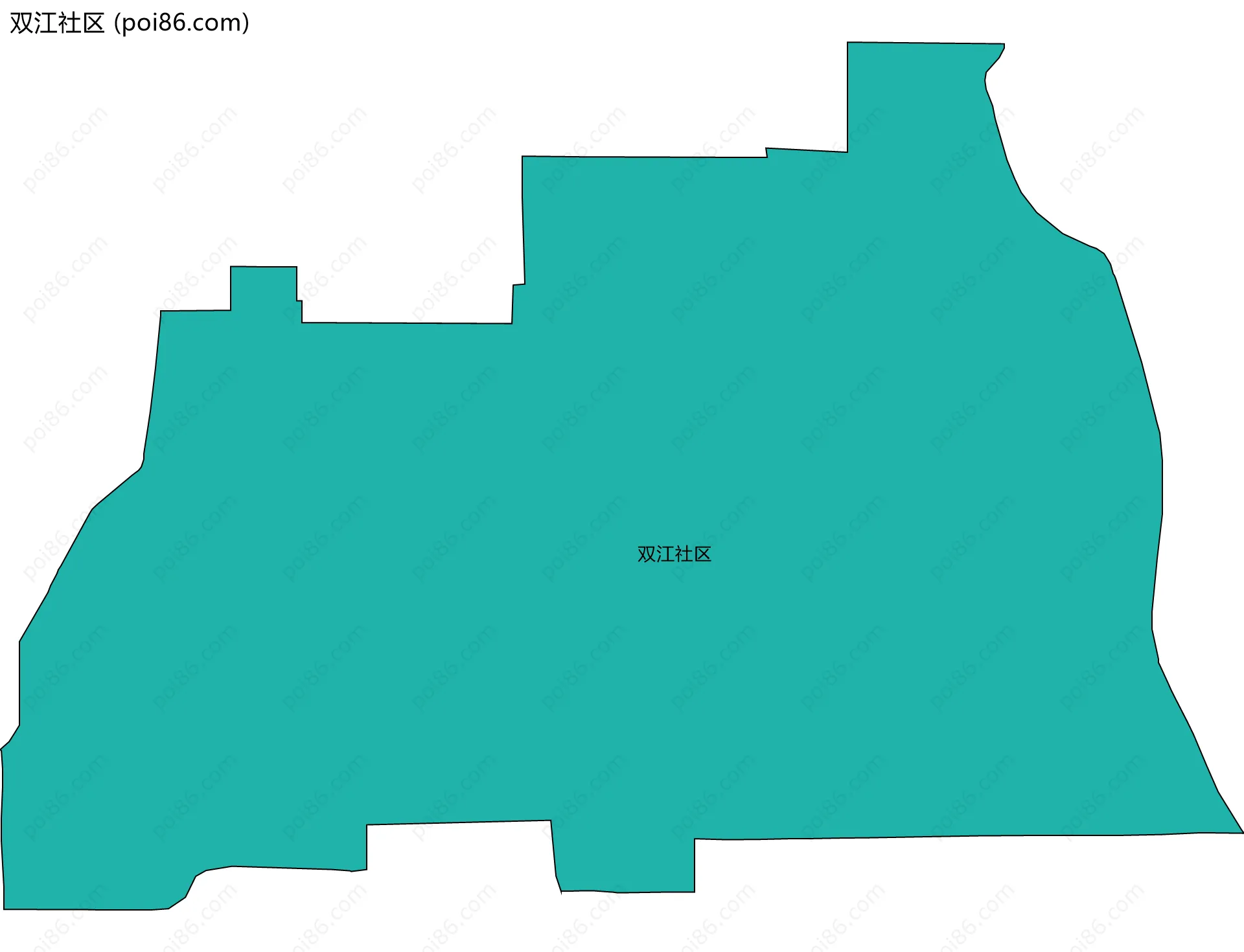 双江社区边界地图